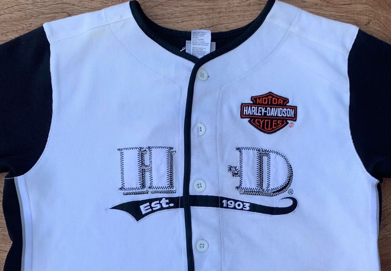 Harley Davidson × Vintage Vintage Shirt D 40 Harley Davidson Size US L / EU 52-54 / 3 - 2 Thumbnail