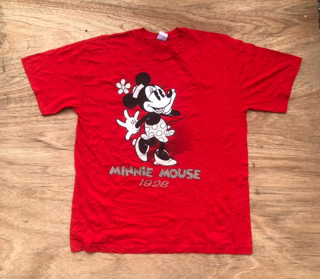 Image of Disney x Vintage Tee D - 17 Minnie Mouse in Red, Men's (Size XL)