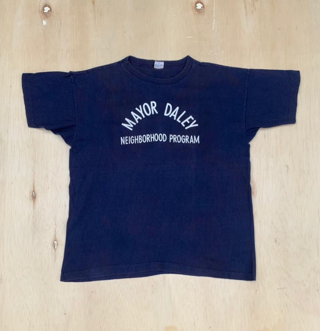Champion × Vintage Vintage Tee D - 15 champion bluebar Mayor Daley Size US XL / EU 56 / 4 - 1 Thumbnail