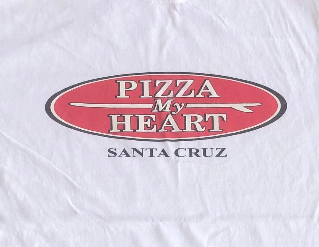 Santa Cruz Skateboards × Vintage Vintage Tee D - 9 Santa Cruz Pizza my Heart Size US M / EU 48-50 / 2 - 2 Thumbnail