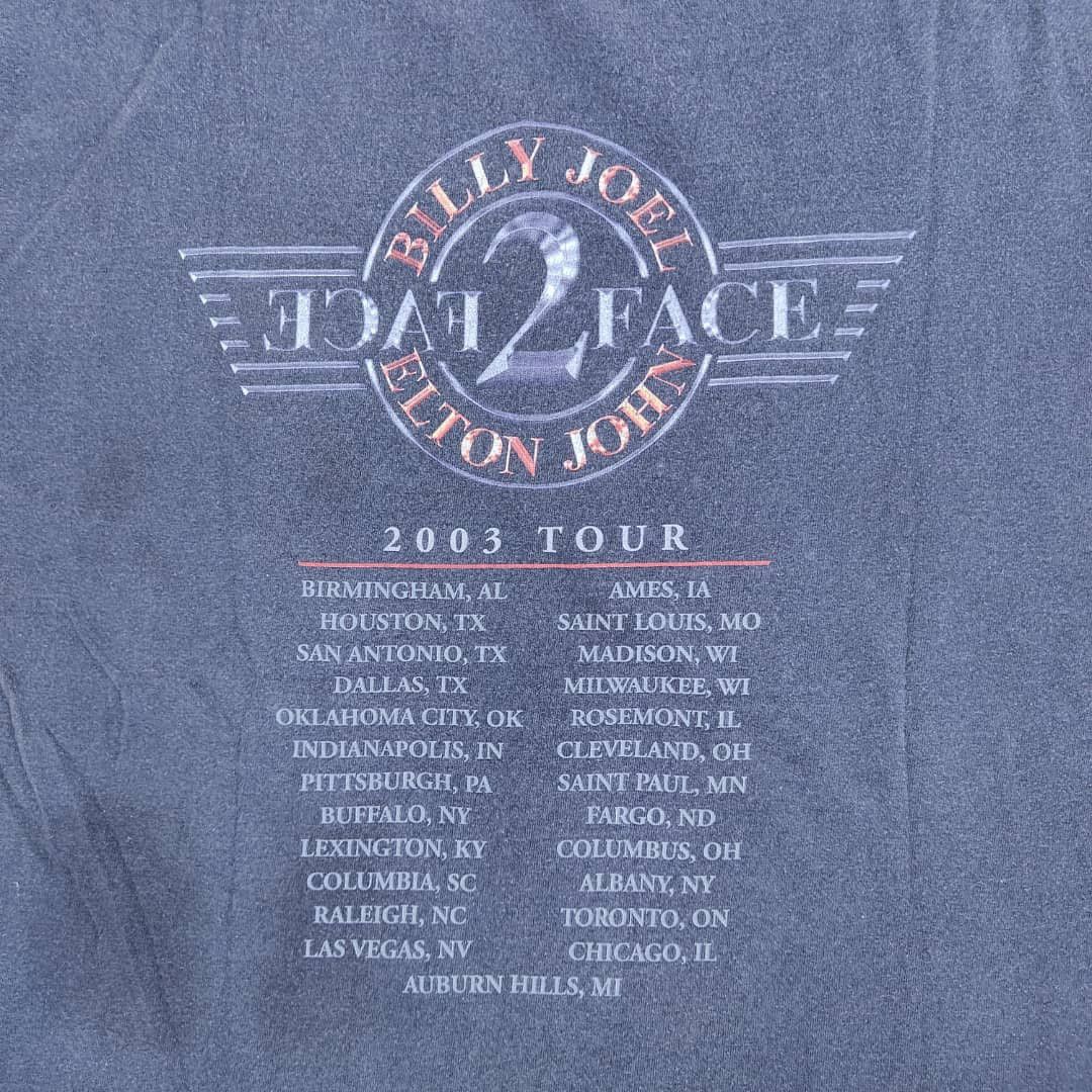 Band Tees × Vintage Vintage Face to Face Elton John Billy Joel tour tee Size US L / EU 52-54 / 3 - 4 Thumbnail