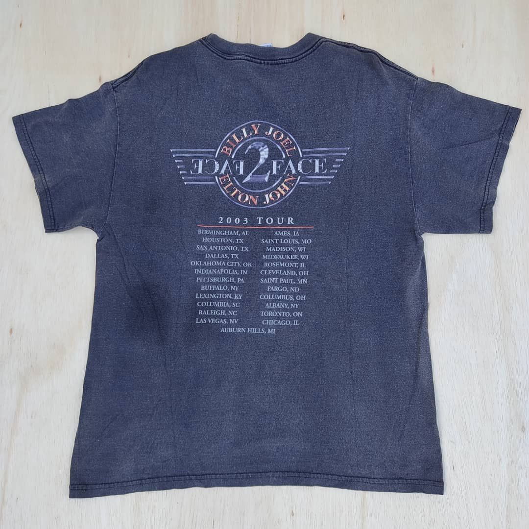 Band Tees × Vintage Vintage Face to Face Elton John Billy Joel tour tee Size US L / EU 52-54 / 3 - 3 Thumbnail