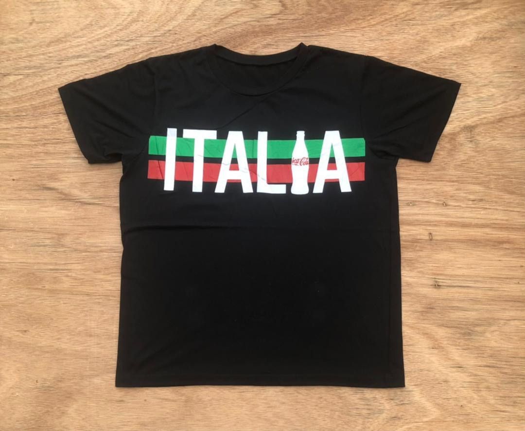 image of Vintage Tee D - 17 Coca Cola Italia Promo Tee in Black, Men's (Size Large)