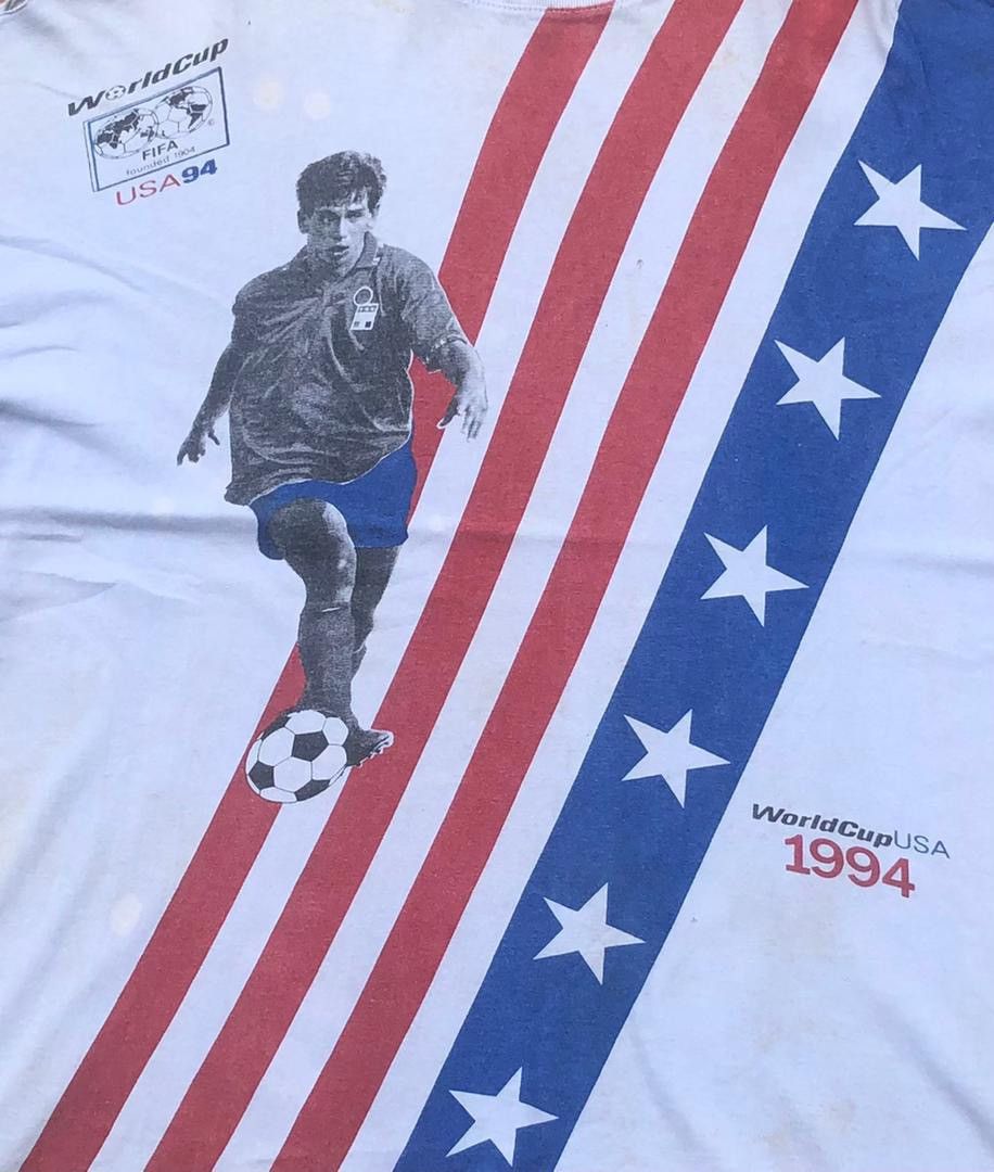 Vintage vintage tee D - 17 fifa world cup usa 94 Size US L / EU 52-54 / 3 - 2 Thumbnail