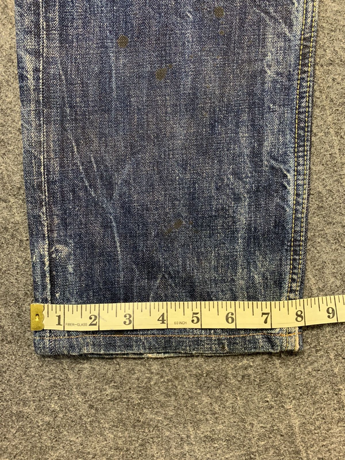 Takeo Kikuchi The Shop TK Mixpiece Japanese Art Leather Pocket Denim Jeans Size US 30 / EU 46 - 12 Thumbnail