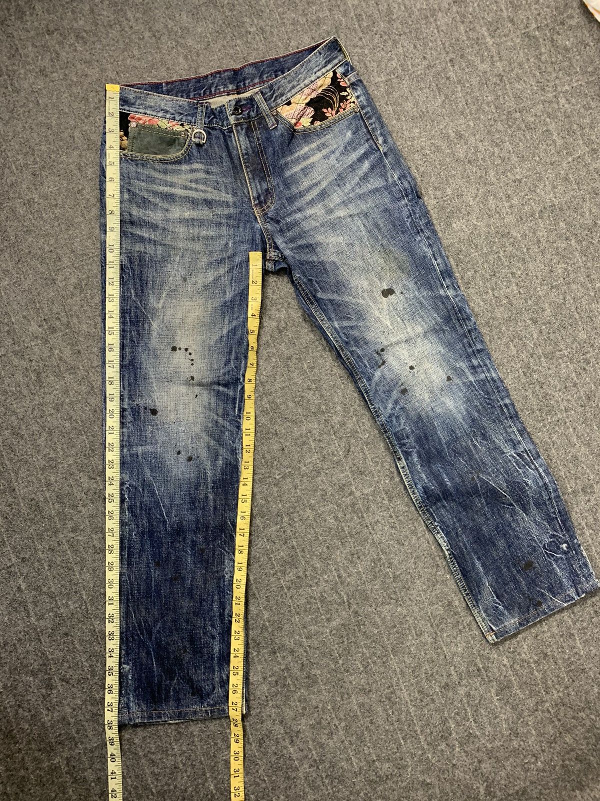 Takeo Kikuchi The Shop TK Mixpiece Japanese Art Leather Pocket Denim Jeans Size US 30 / EU 46 - 10 Thumbnail