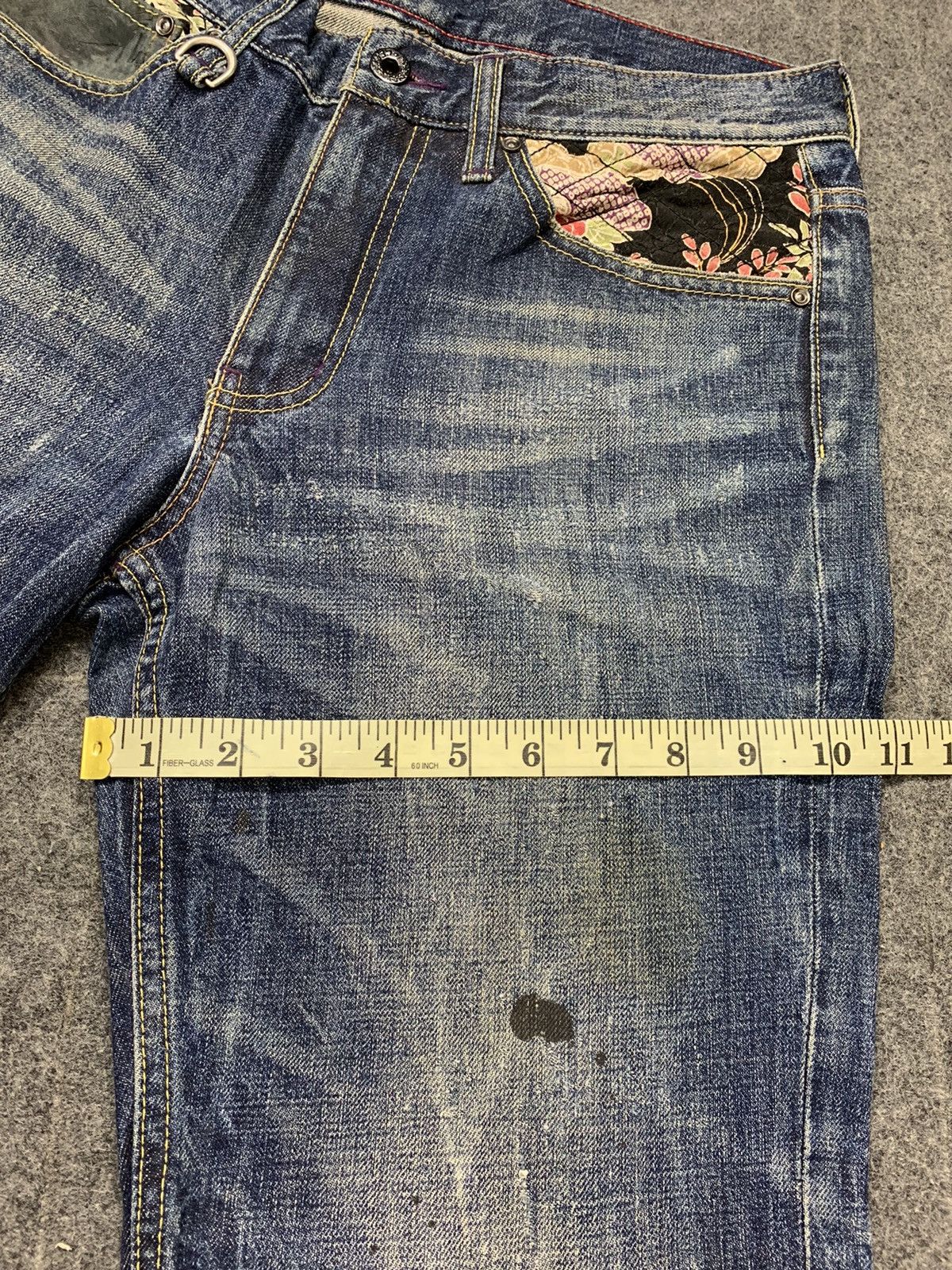 Takeo Kikuchi The Shop TK Mixpiece Japanese Art Leather Pocket Denim Jeans Size US 30 / EU 46 - 11 Thumbnail