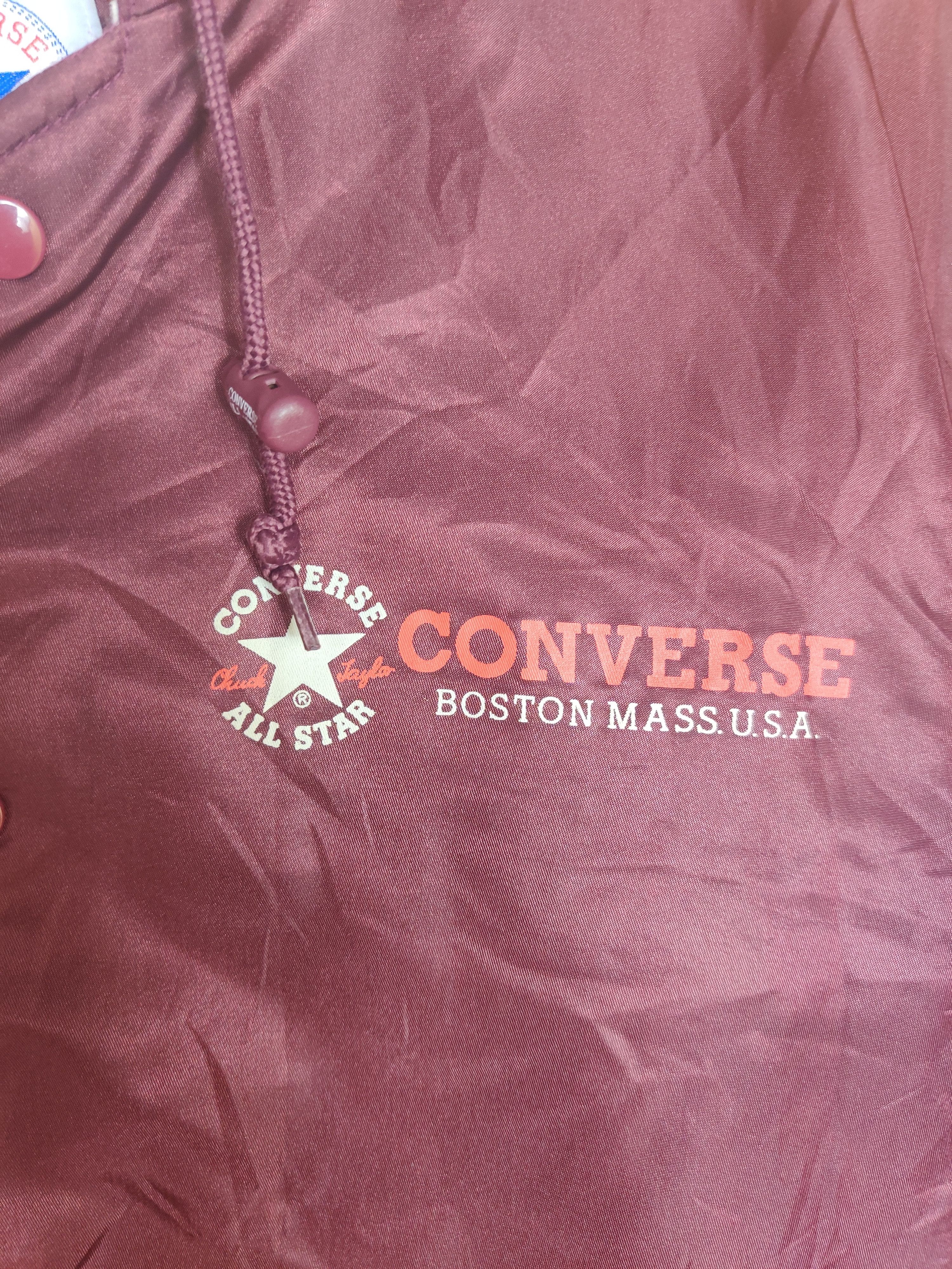 Converse × Vintage Converse Big Logo Sherpa Parkas Hoodie Jacket Size US M / EU 48-50 / 2 - 8 Thumbnail