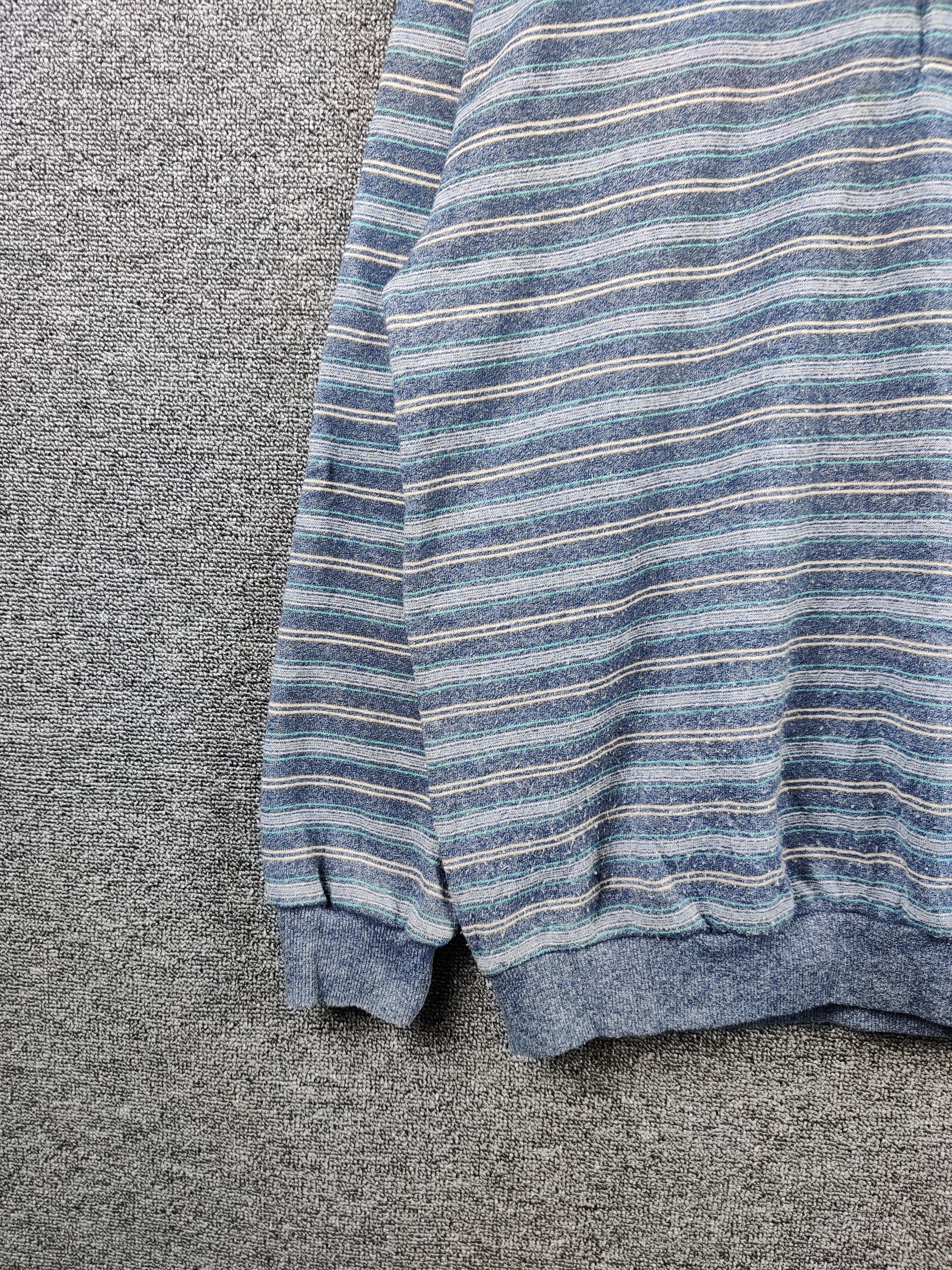 Golden Bear × Vintage Golden Bear Striped Single Pocket Crewneck Sweatshirt Size US L / EU 52-54 / 3 - 5 Thumbnail
