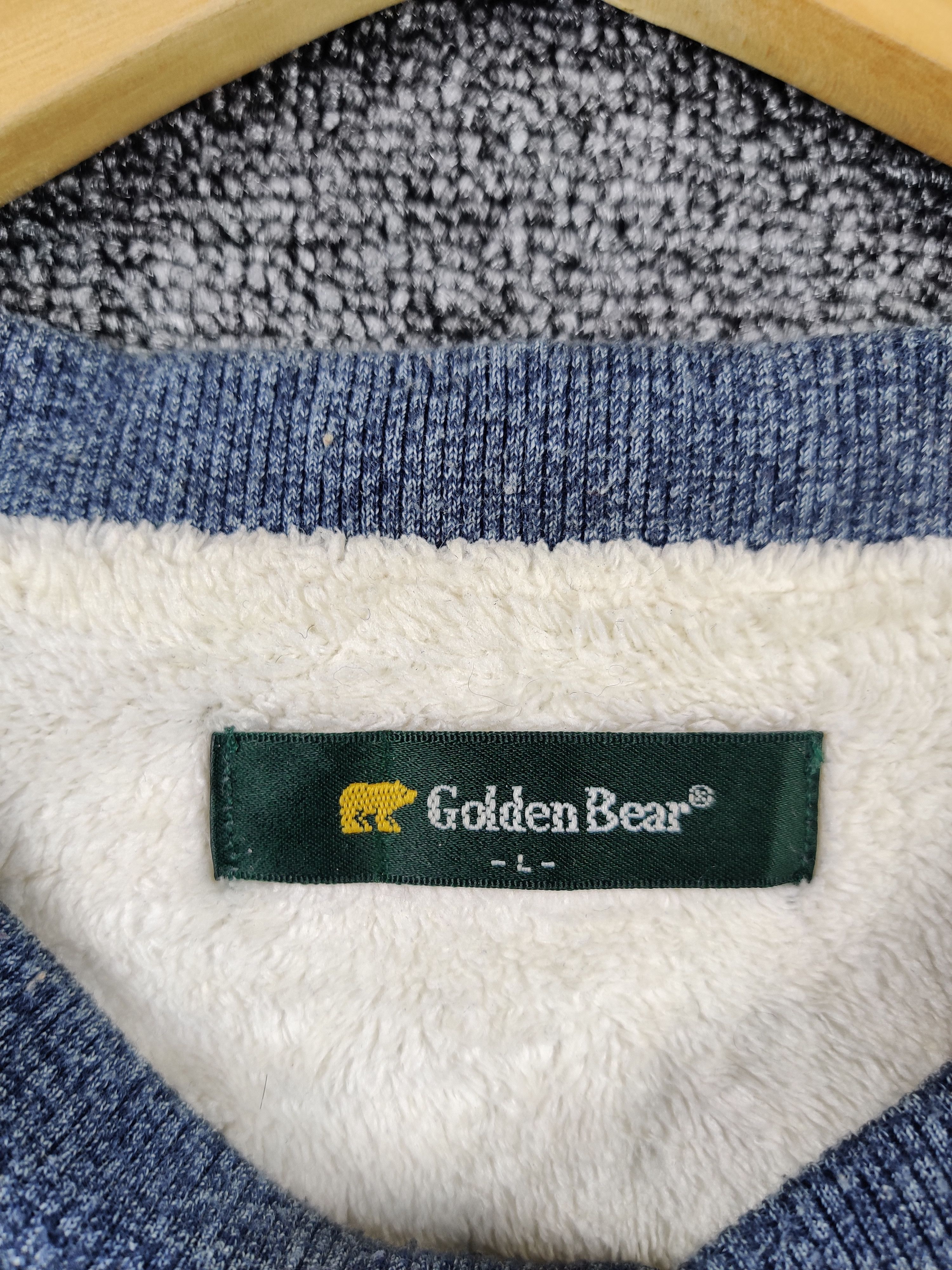 Golden Bear × Vintage Golden Bear Striped Single Pocket Crewneck Sweatshirt Size US L / EU 52-54 / 3 - 7 Thumbnail