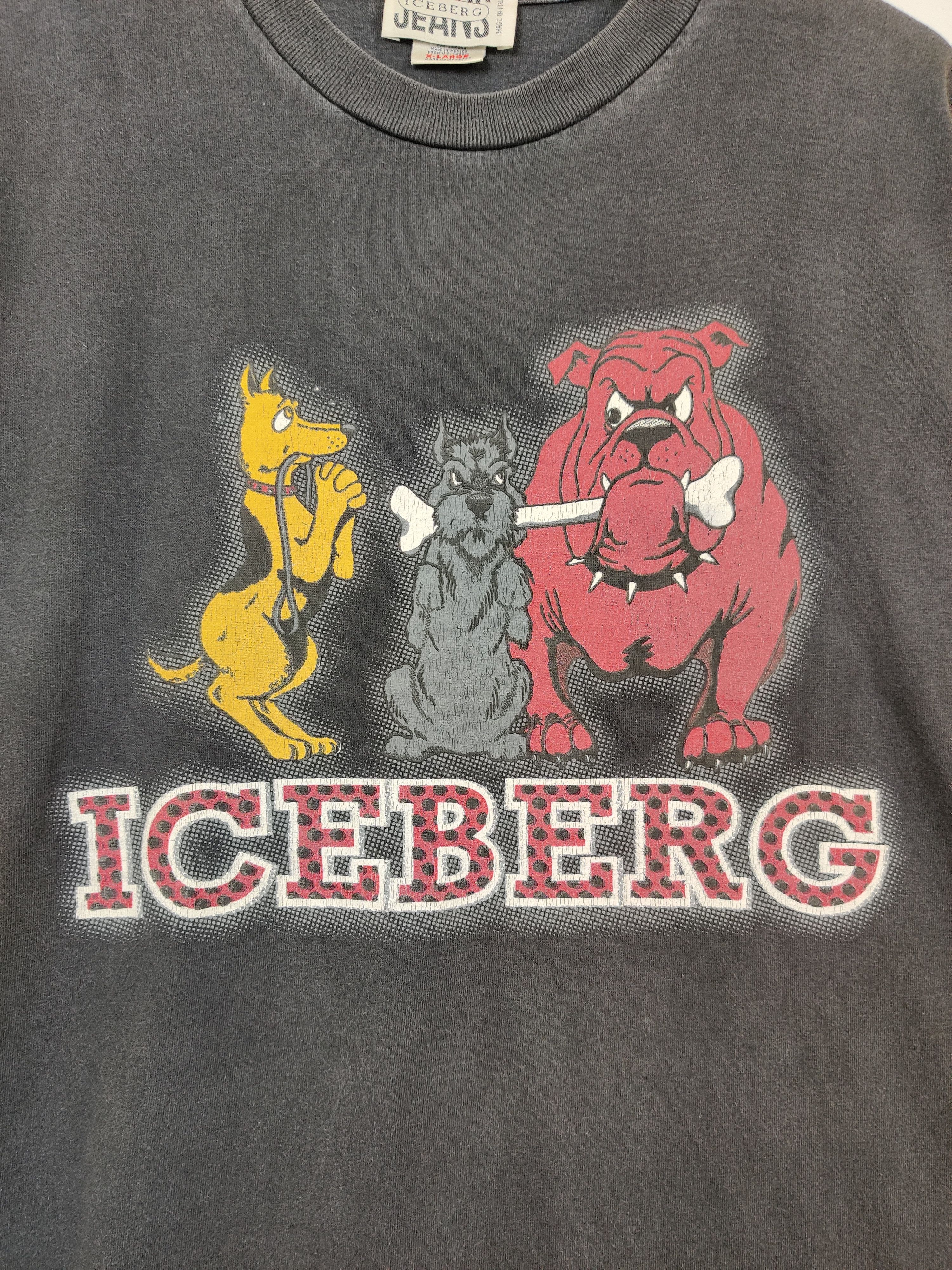 Iceberg Vintage Iceberg Jeans Bull Dog Tee Tshirt Size US XL / EU 56 / 4 - 5 Thumbnail