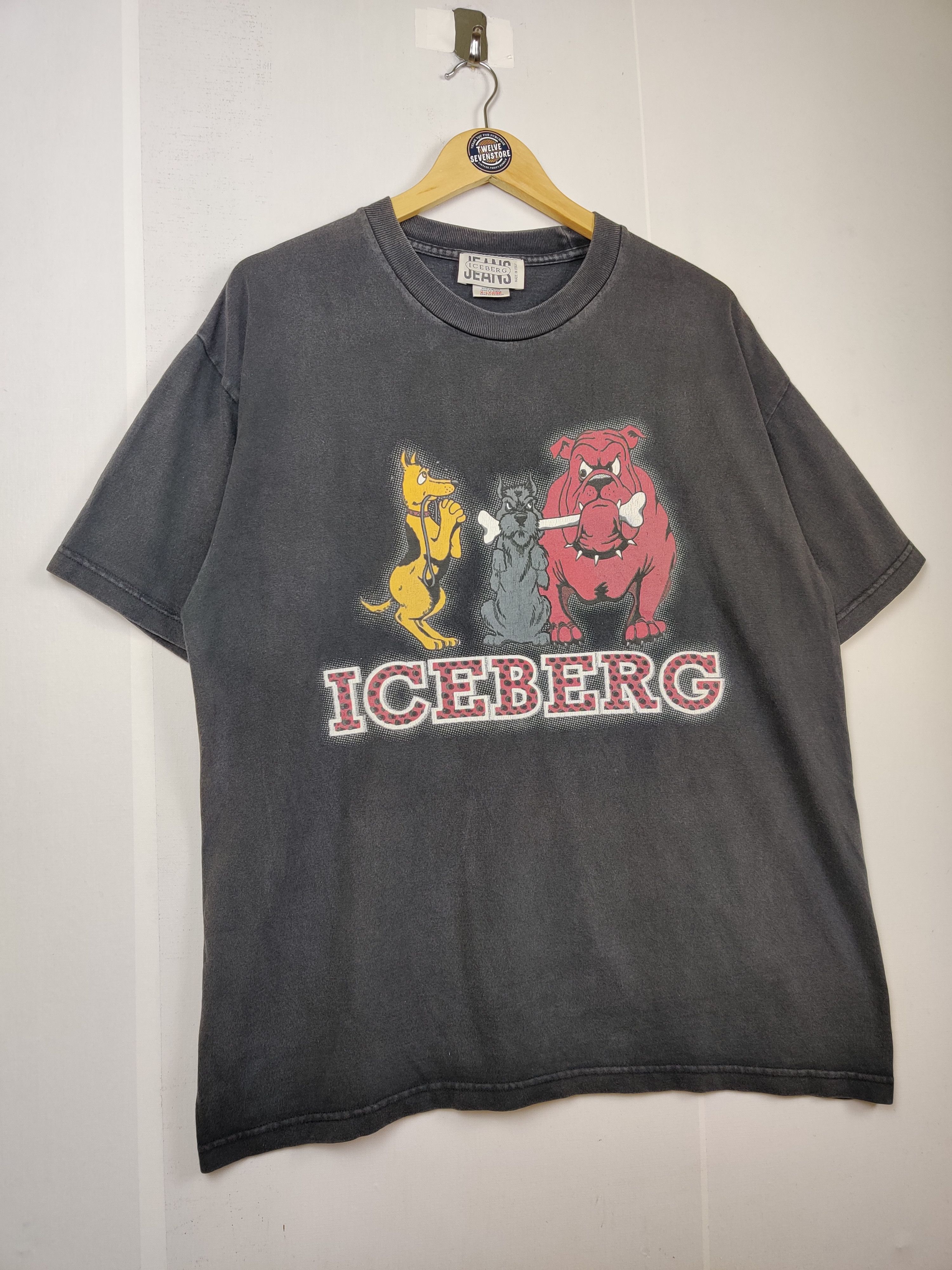 Iceberg Vintage Iceberg Jeans Bull Dog Tee Tshirt Size US XL / EU 56 / 4 - 4 Thumbnail