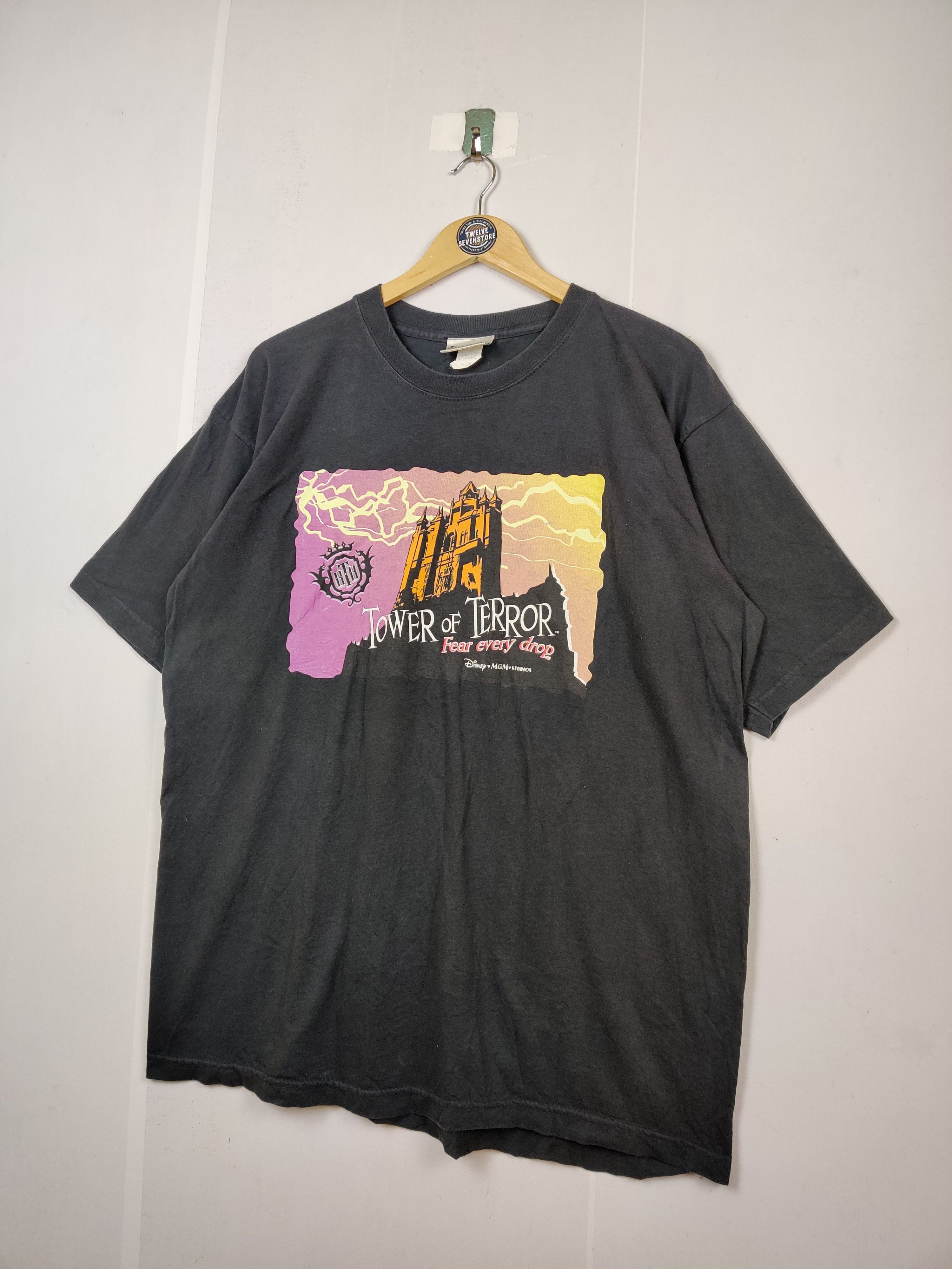 Disney Vintage Disney Movie Tower Of Terror Tee Tshirt Size US XL / EU 56 / 4 - 2 Thumbnail
