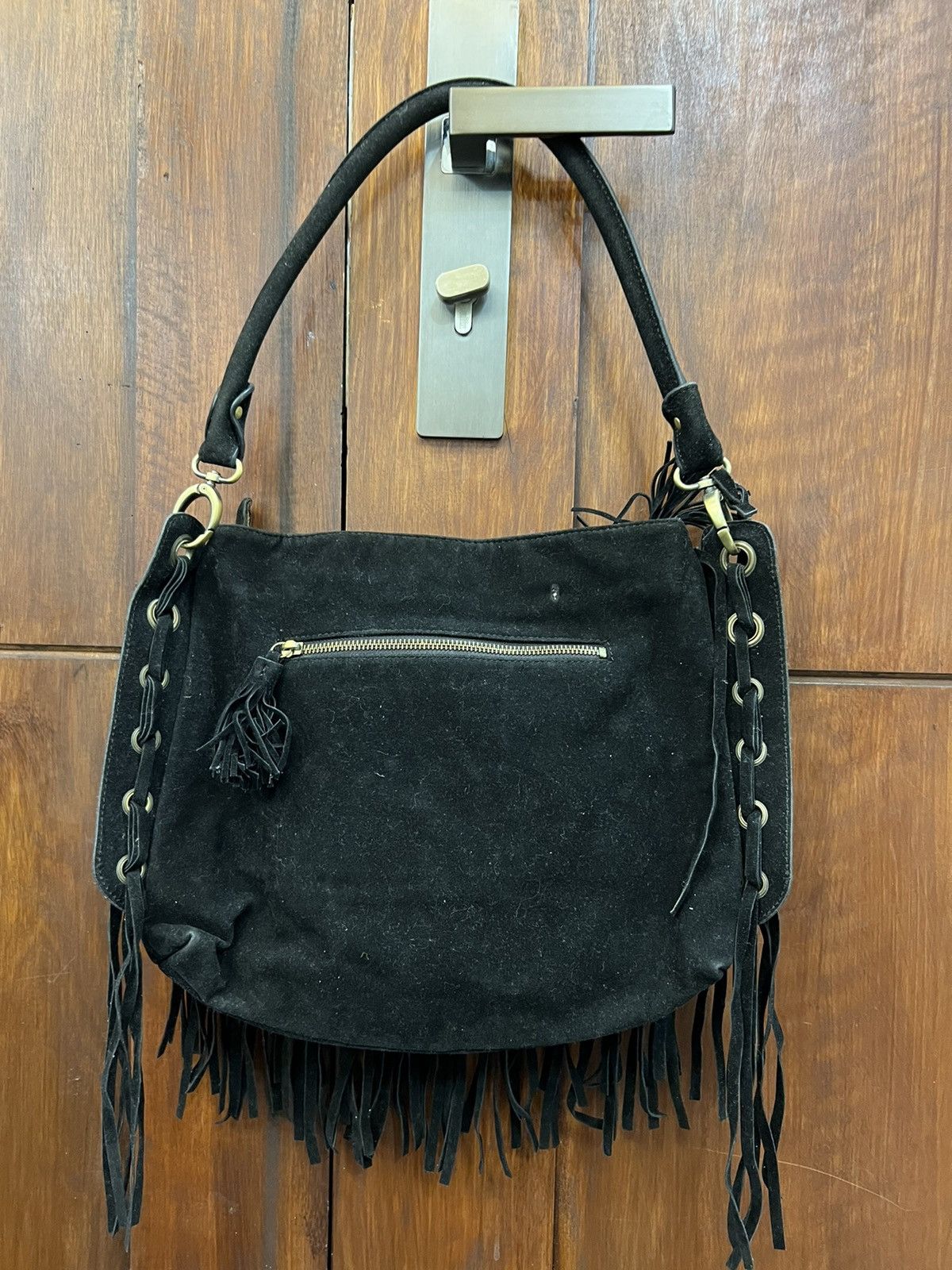 Genuine Leather Lip Service Shoulder Bag Size ONE SIZE - 4 Thumbnail