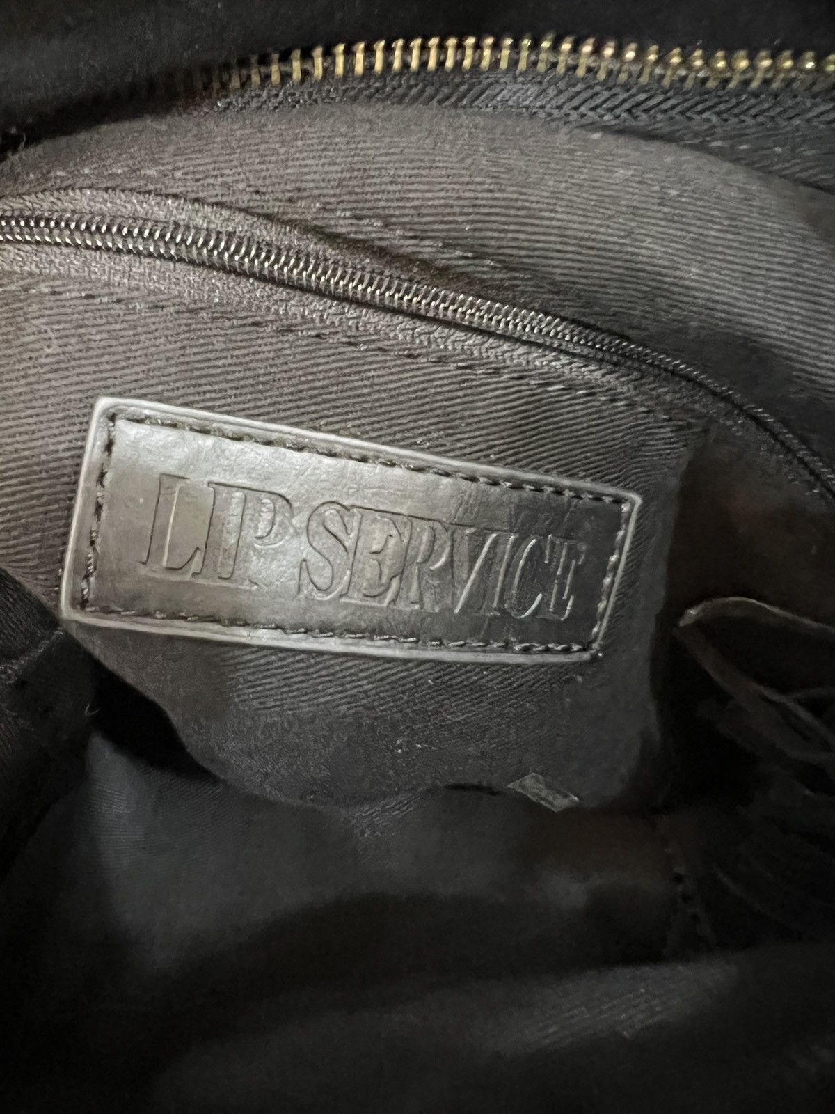 Genuine Leather Lip Service Shoulder Bag Size ONE SIZE - 8 Thumbnail