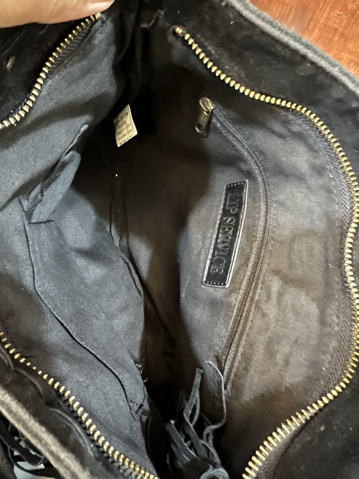 Genuine Leather Lip Service Shoulder Bag Size ONE SIZE - 6 Thumbnail