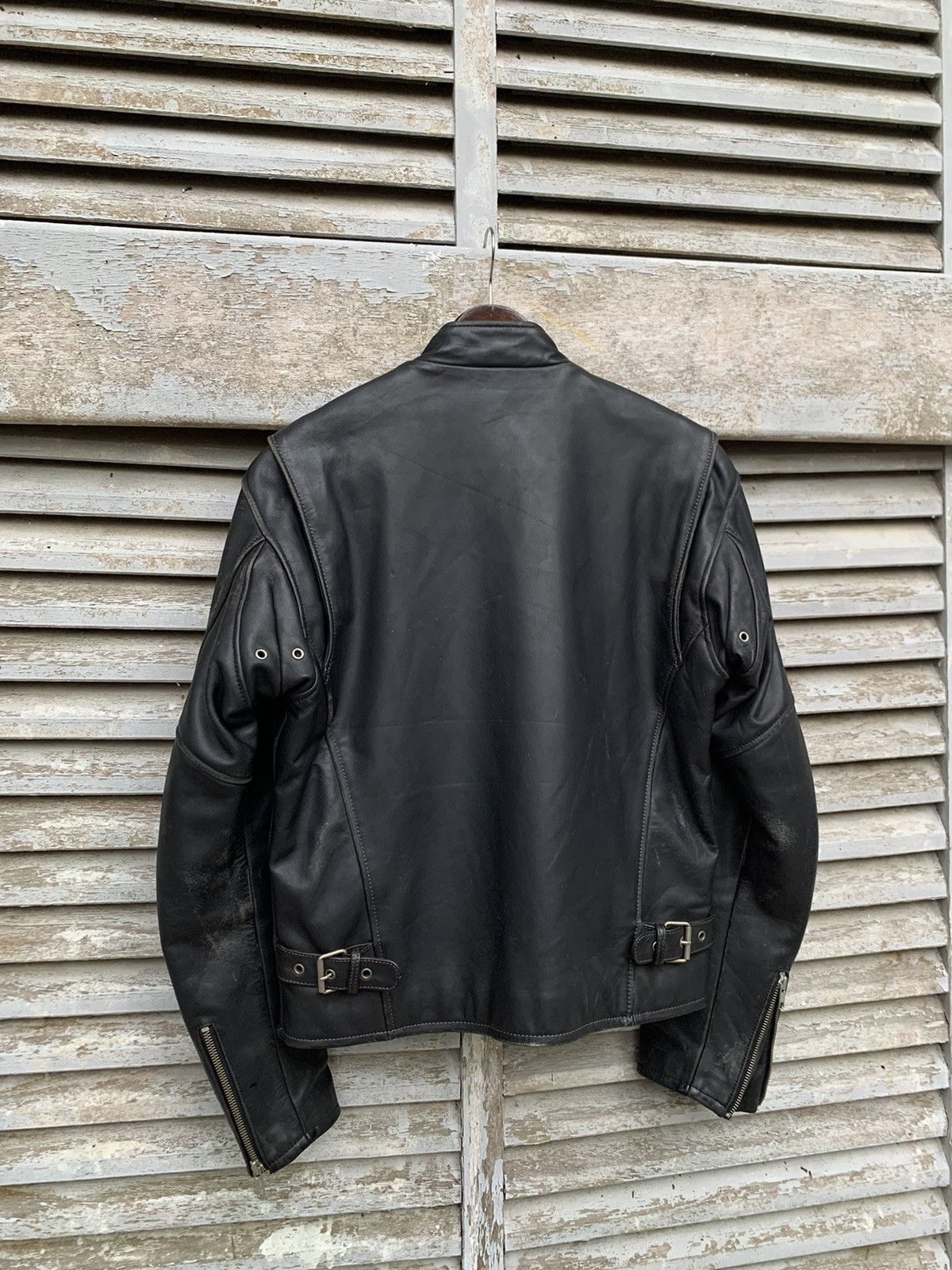 Vintage 🪖Vintage TRICKY DETROIT STYLE Leather Jacket Size US S / EU 44-46 / 1 - 8 Thumbnail