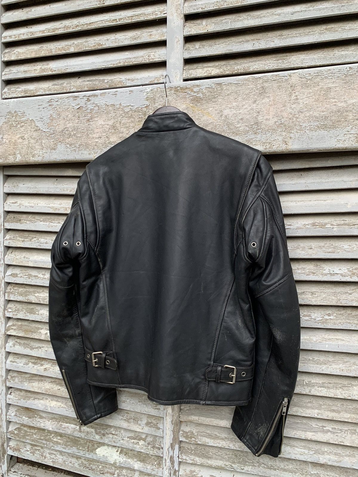 Vintage 🪖Vintage TRICKY DETROIT STYLE Leather Jacket Size US S / EU 44-46 / 1 - 6 Thumbnail