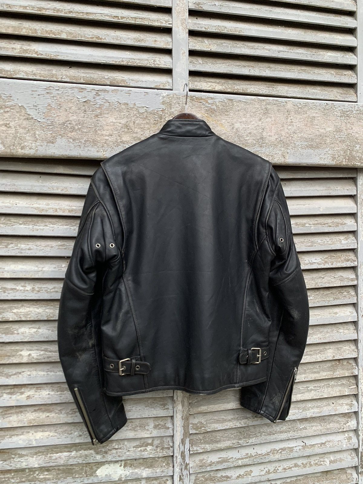 Vintage 🪖Vintage TRICKY DETROIT STYLE Leather Jacket Size US S / EU 44-46 / 1 - 7 Thumbnail
