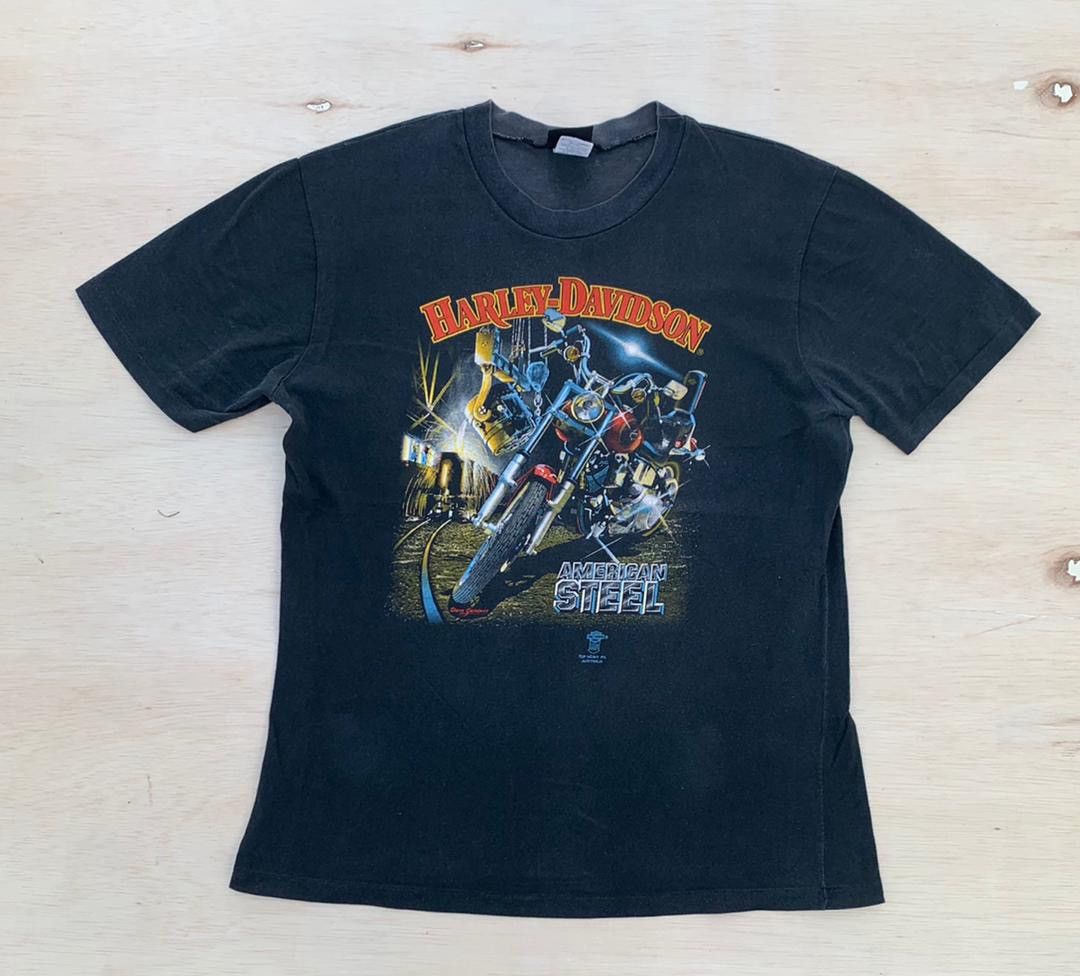 Harley Davidson × Vintage Vintage Tee Harley Davidson A9 Size US XL / EU 56 / 4 - 1 Thumbnail