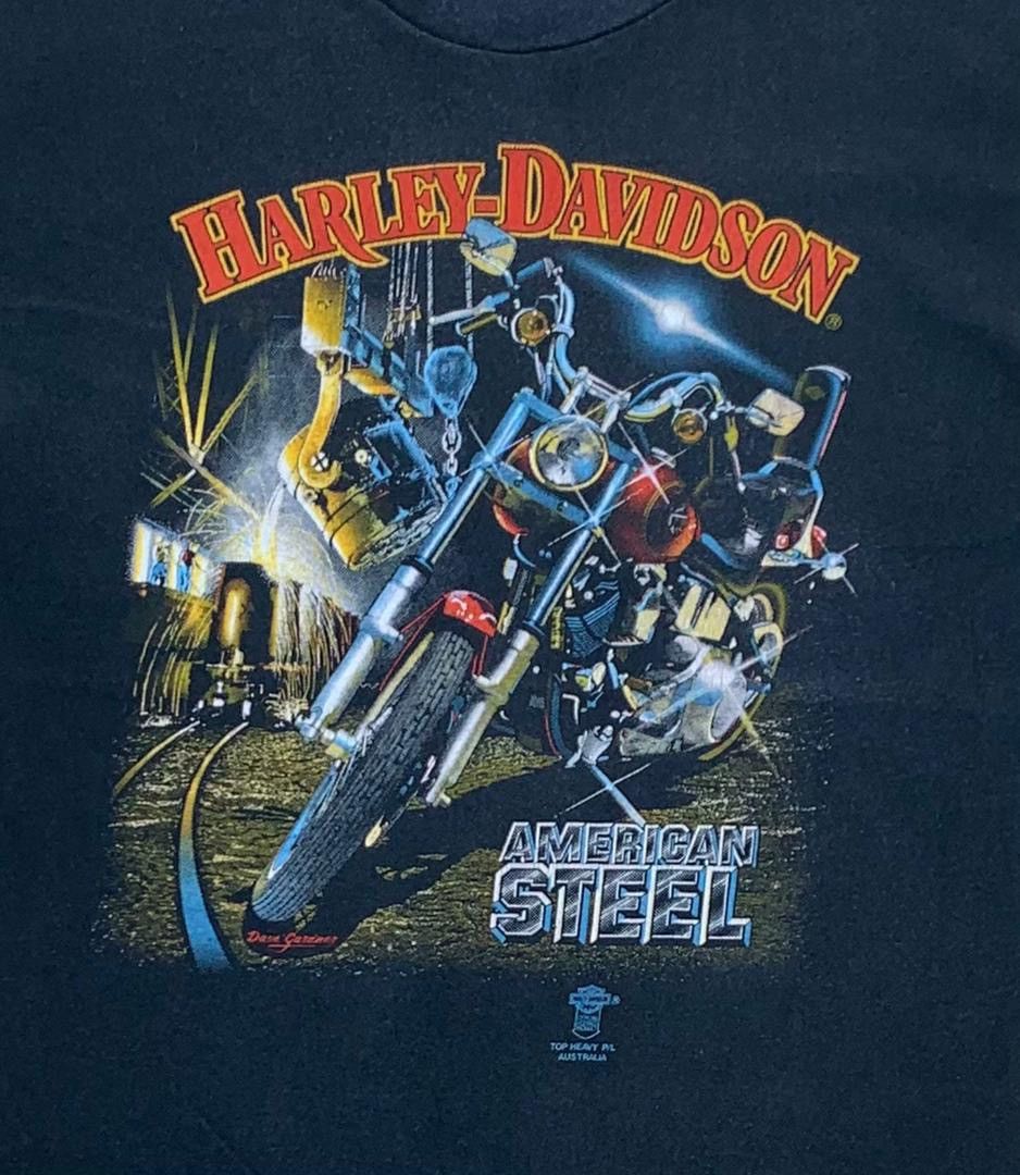 Harley Davidson × Vintage Vintage Tee Harley Davidson A9 Size US XL / EU 56 / 4 - 2 Thumbnail