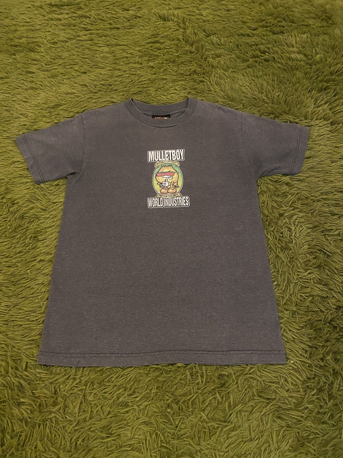 Vintage Vintage World Industries Mullet Boy Skate Tee Size US S / EU 44-46 / 1 - 1 Thumbnail