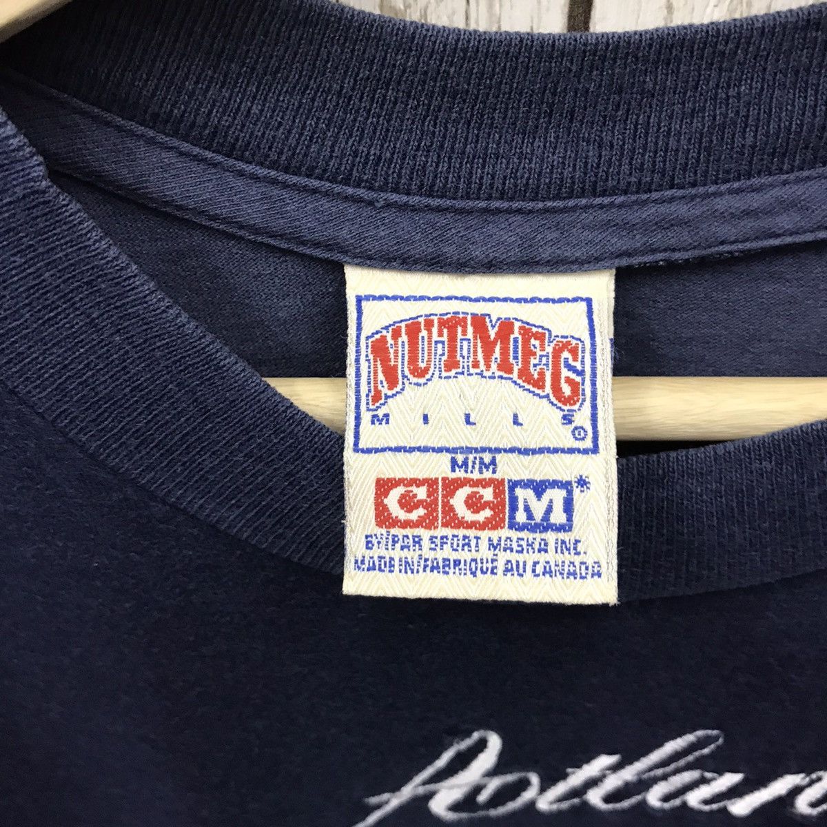 MLB × Nutmeg × Vintage Rare Vintage 1992 MLB Atlanta Spellout Embroidery Tee Size US M / EU 48-50 / 2 - 5 Thumbnail