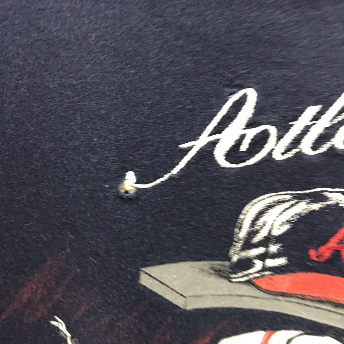 MLB × Nutmeg × Vintage Rare Vintage 1992 MLB Atlanta Spellout Embroidery Tee Size US M / EU 48-50 / 2 - 10 Thumbnail