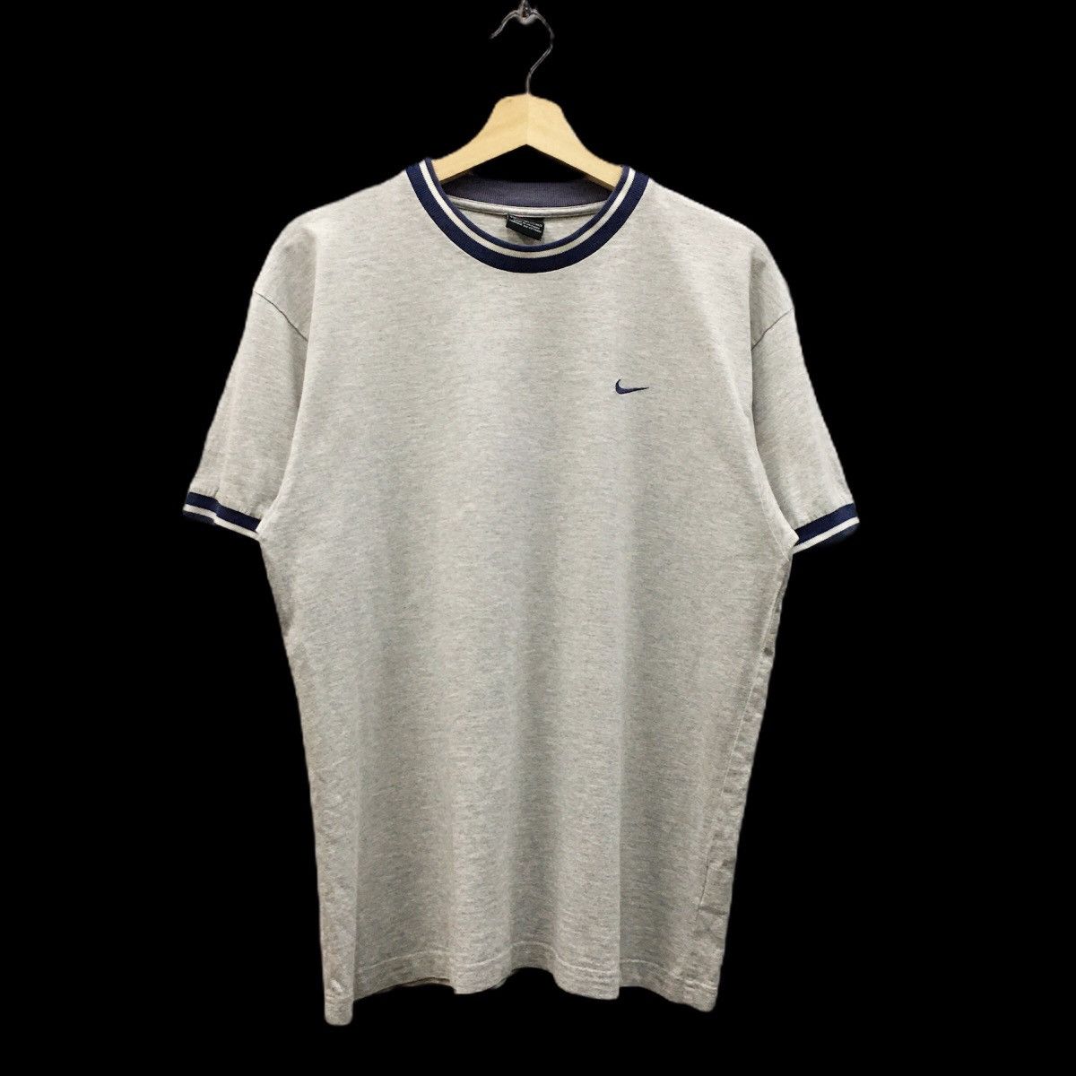 Nike × Vintage Rare Vintage Nike 90s Small Logo Embroidery Tee Size US M / EU 48-50 / 2 - 1 Thumbnail