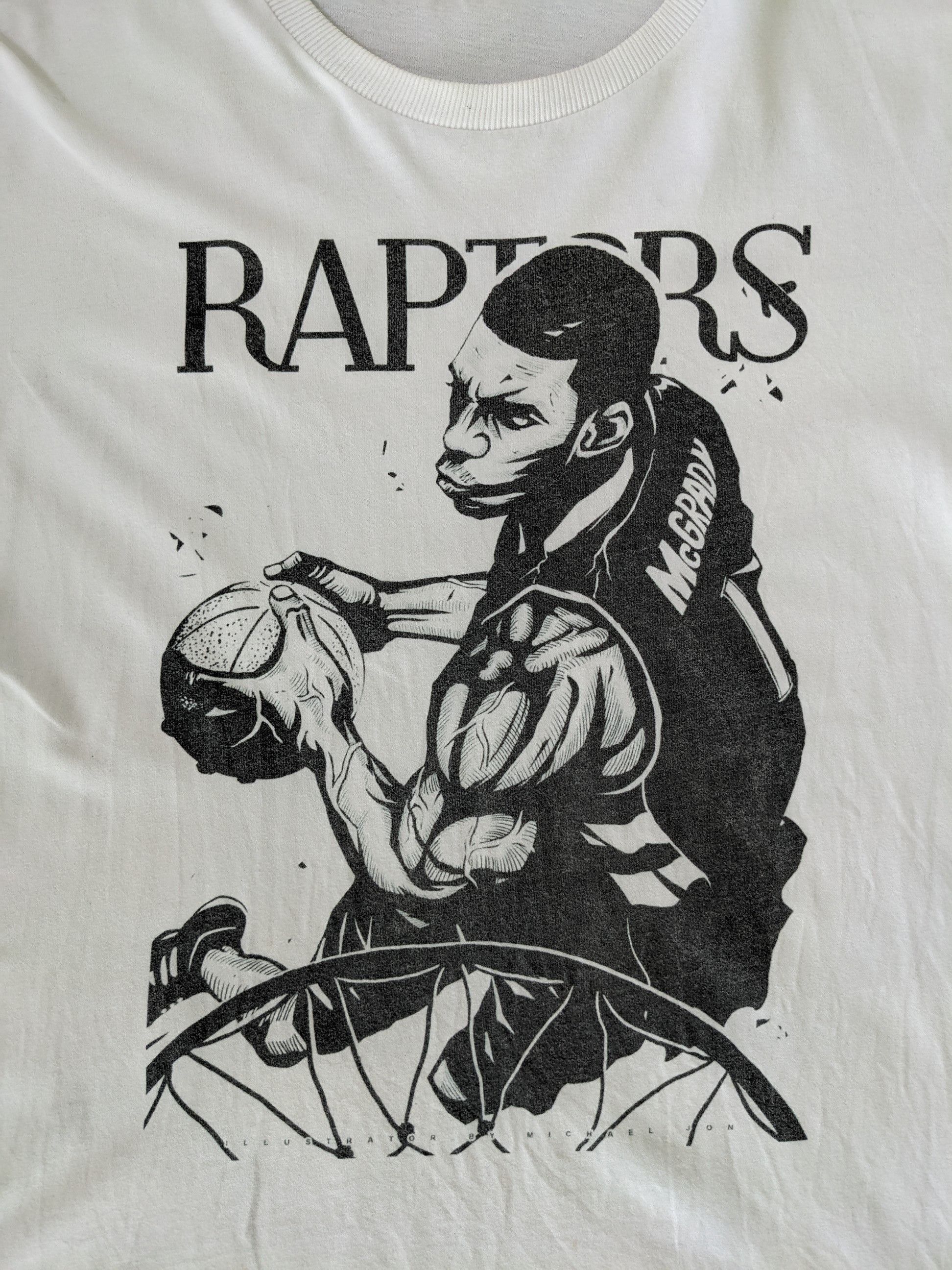 Japanese Brand × NBA Vintage Nba Raptors McGrady T Shirt Size US M / EU 48-50 / 2 - 2 Thumbnail