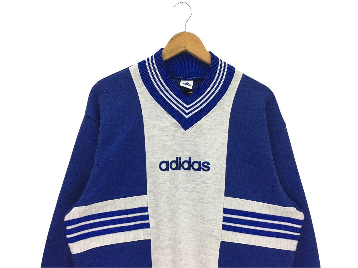 Adidas × Vintage Vintage Adidas Big Logo Nice Design Sweatshirt Size US L / EU 52-54 / 3 - 2 Thumbnail