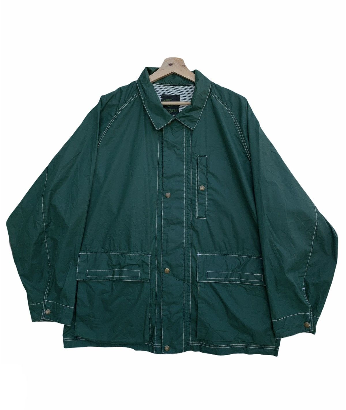 Lacoste Vintage LACOSTE LIGHT JACKET/RAINCOAT Size US XL / EU 56 / 4 - 1 Thumbnail