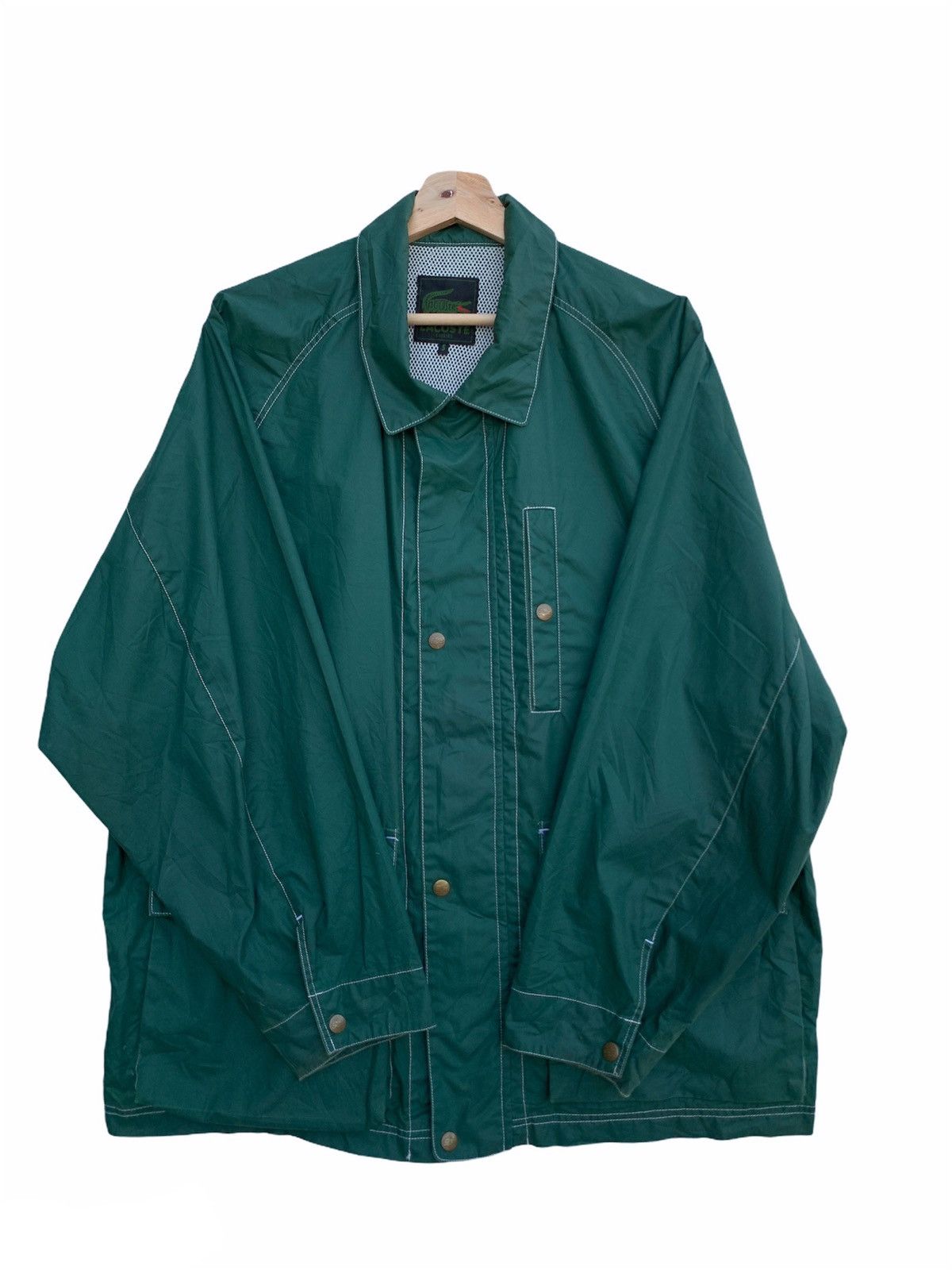 Lacoste Vintage LACOSTE LIGHT JACKET/RAINCOAT Size US XL / EU 56 / 4 - 2 Thumbnail
