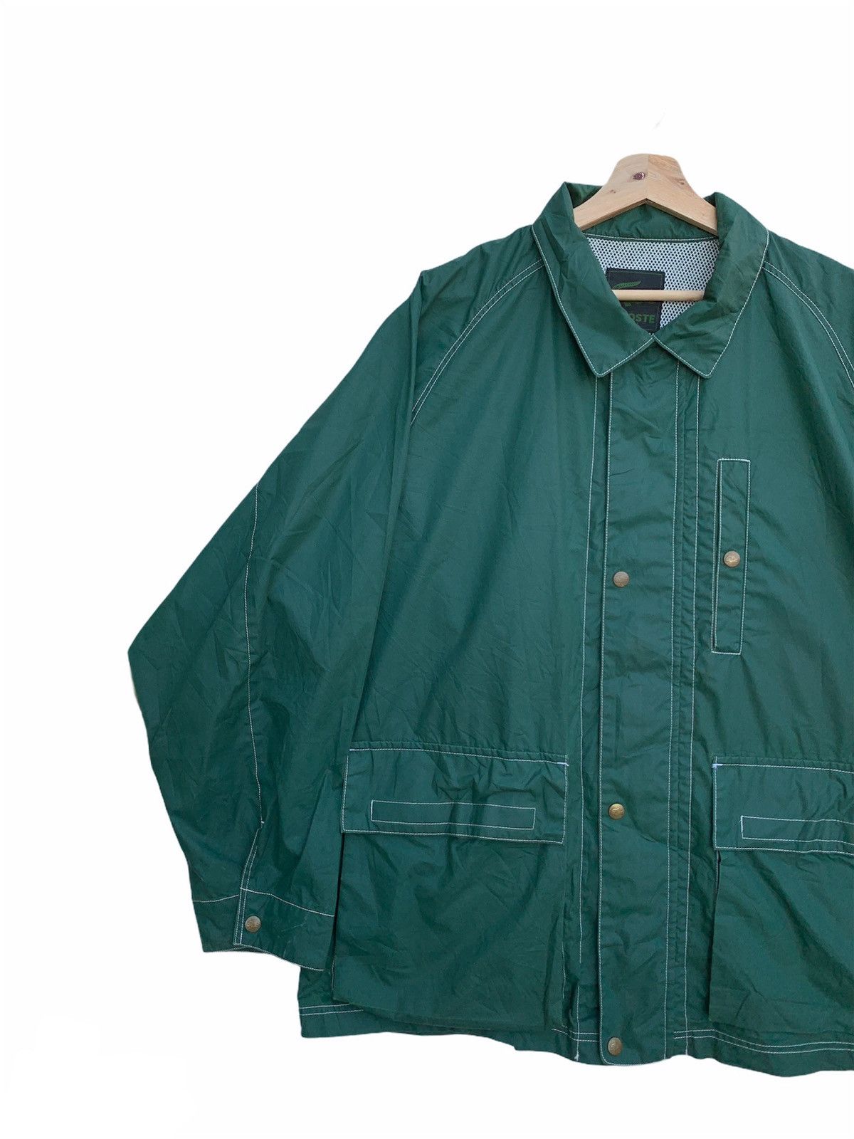 Lacoste Vintage LACOSTE LIGHT JACKET/RAINCOAT Size US XL / EU 56 / 4 - 3 Thumbnail