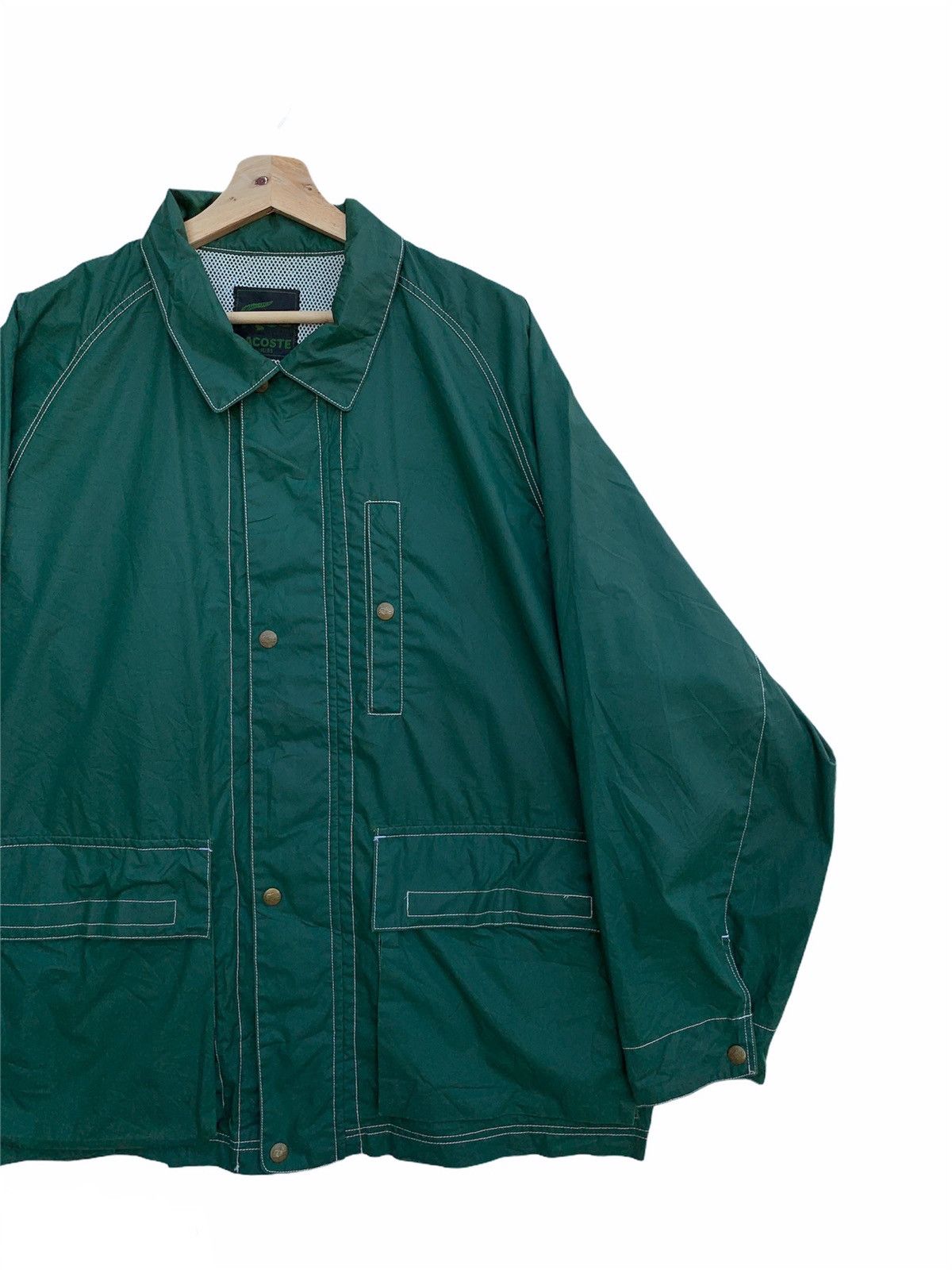 Lacoste Vintage LACOSTE LIGHT JACKET/RAINCOAT Size US XL / EU 56 / 4 - 4 Thumbnail