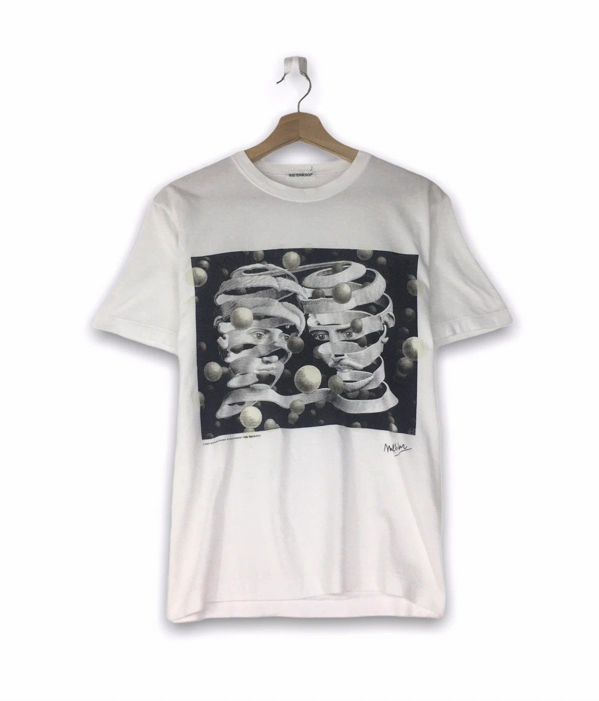image of Vintage 90’S Art M.c.esher Cordon By Huis Ten Bosch in White, Men's (Size Medium)