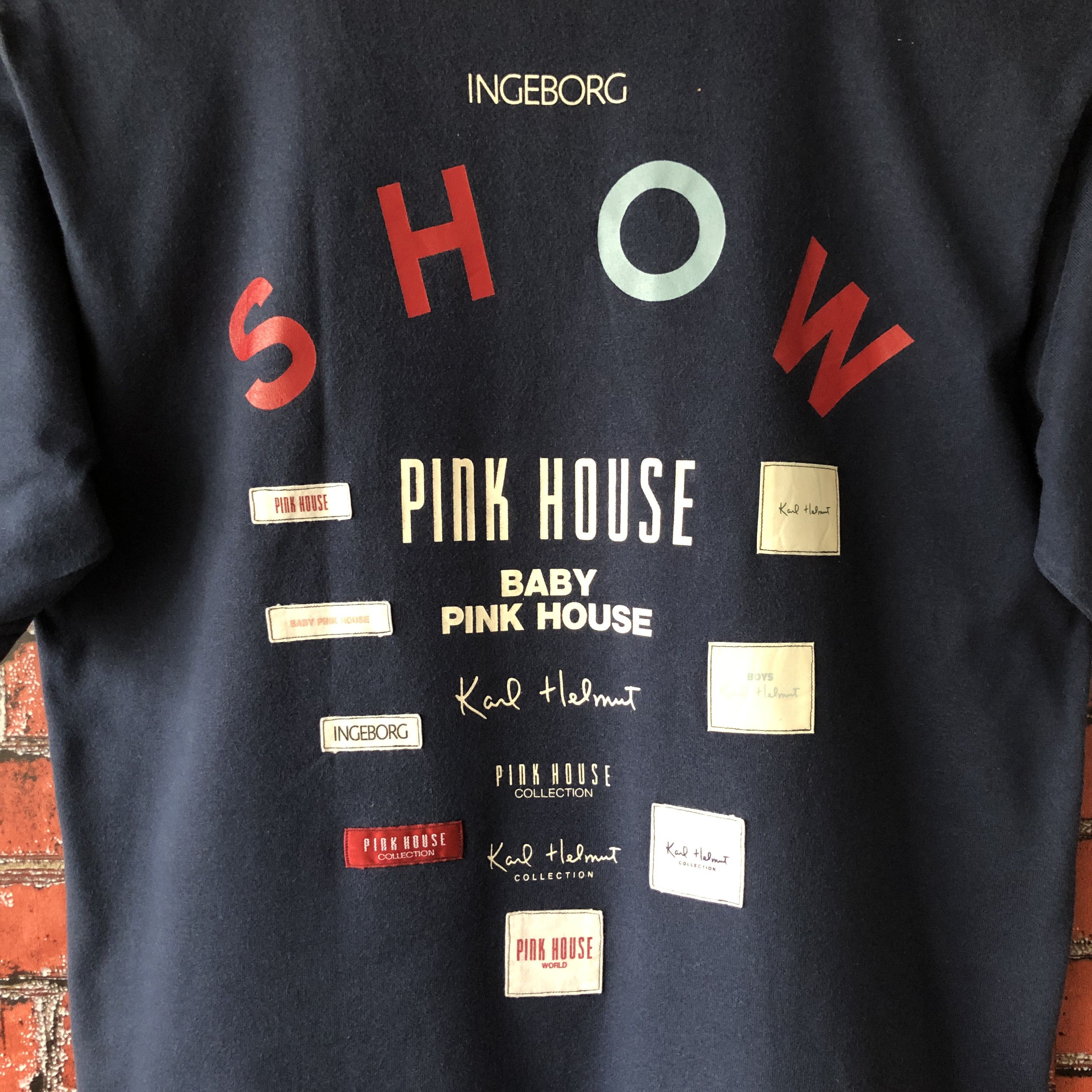 Karl Helmut × Pink House × Vintage SS99 Pink House Karl Helmut Big Logo Vintage Tee Shirt M Size US M / EU 48-50 / 2 - 4 Thumbnail
