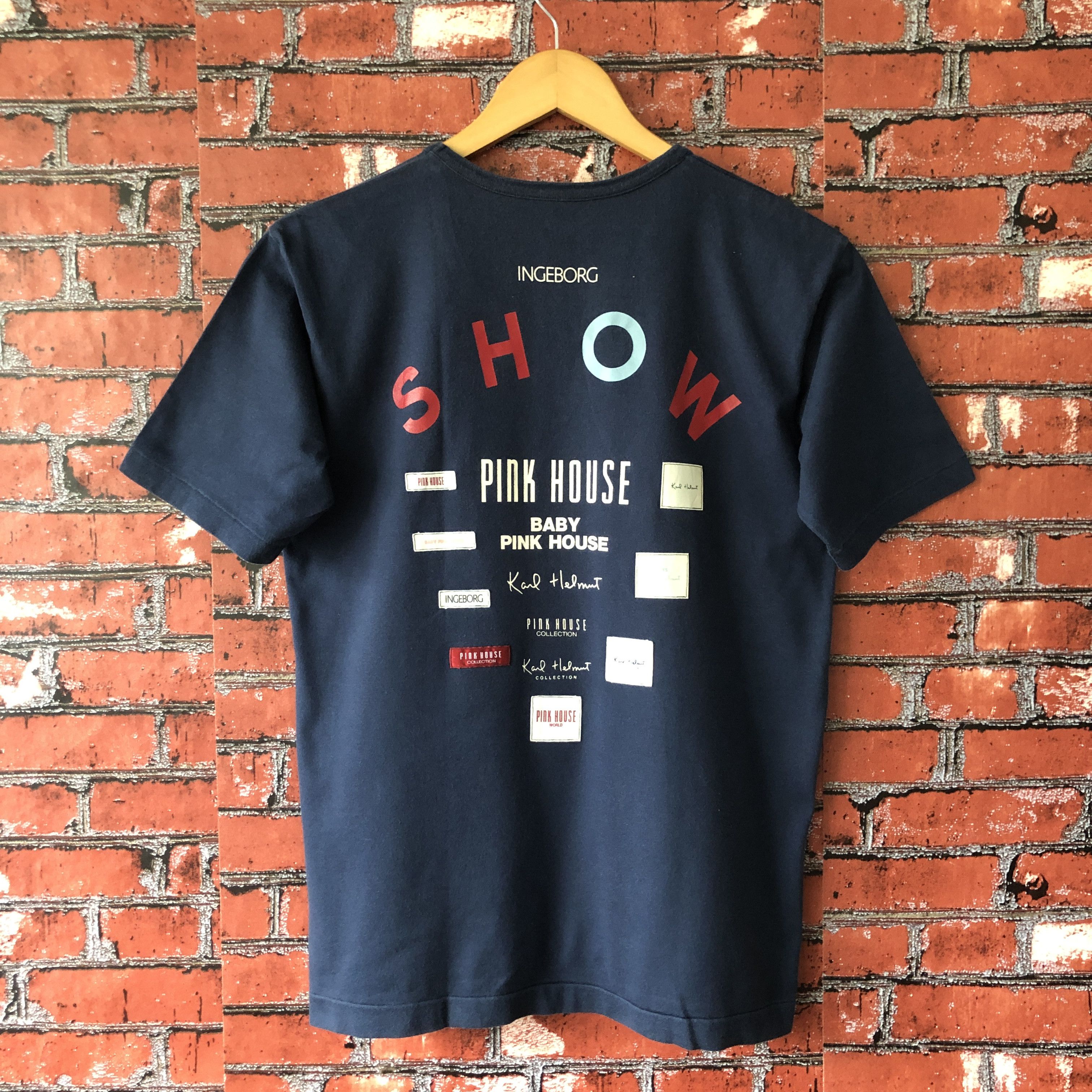 Karl Helmut × Pink House × Vintage SS99 Pink House Karl Helmut Big Logo Vintage Tee Shirt M Size US M / EU 48-50 / 2 - 3 Thumbnail