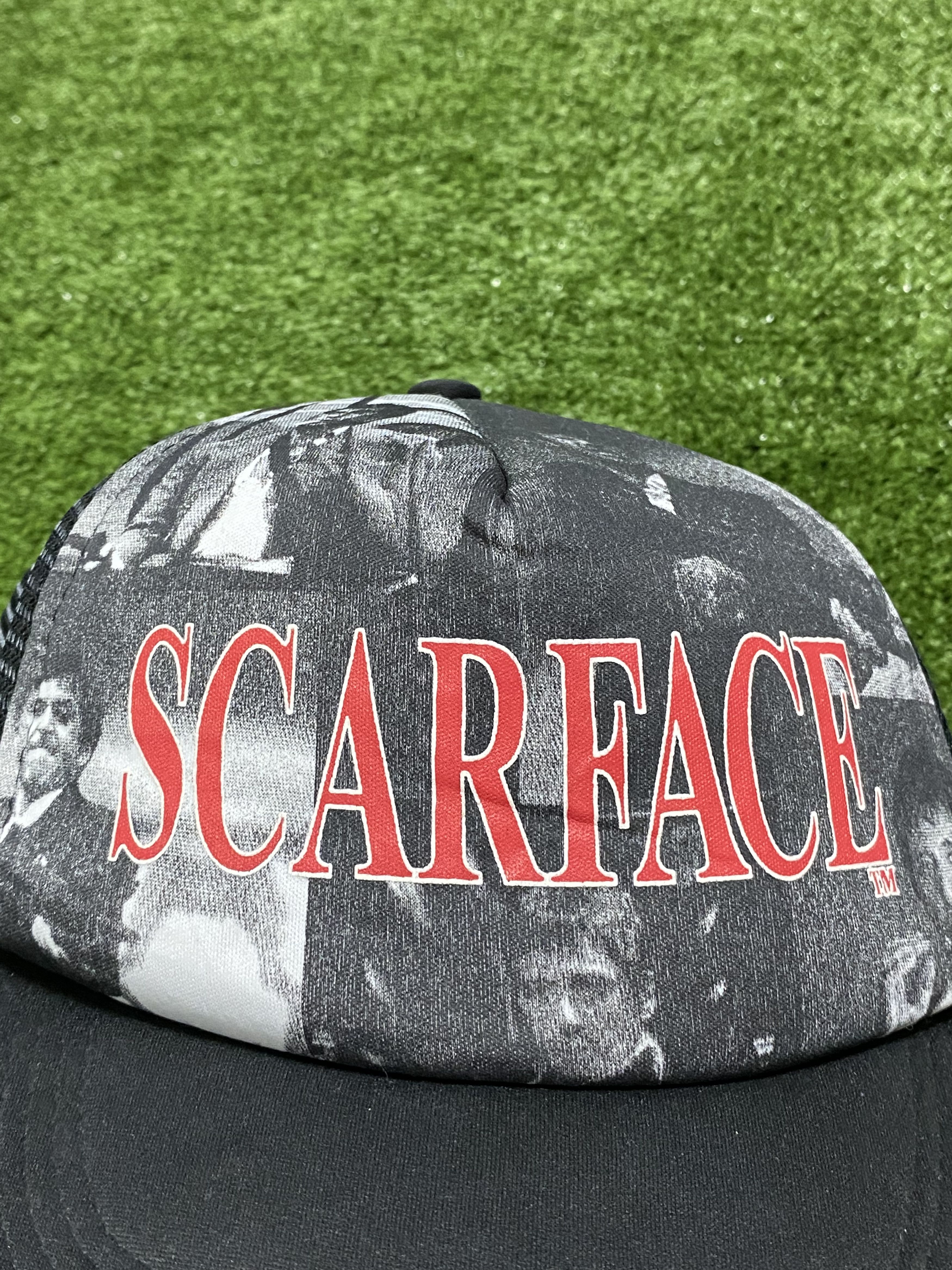 Vintage 🚨Vintage scarface tony montana 90s trucker hat Size ONE SIZE - 4 Thumbnail