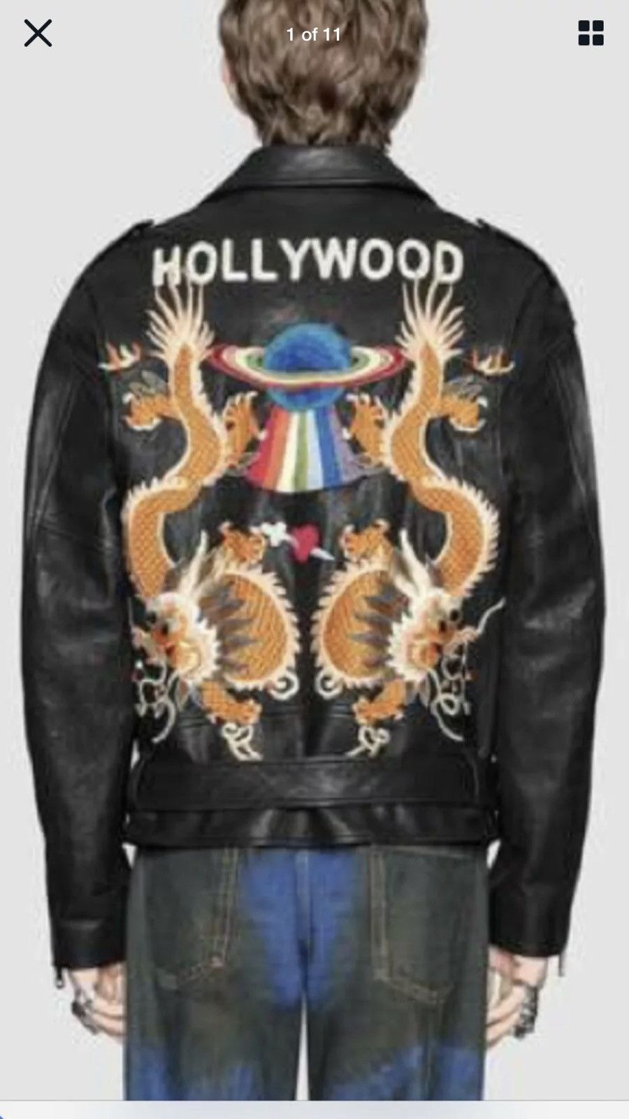 Gucci Gucci Hollywood men’s oversized biker jacket. 48/M. $7400 Size US M / EU 48-50 / 2 - 1 Thumbnail