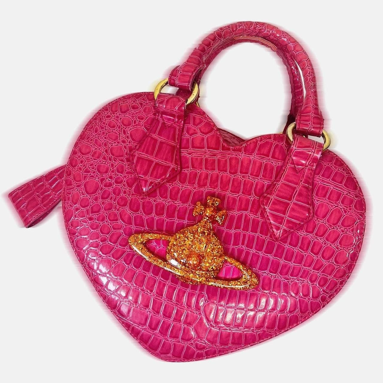 Vivienne Westwood VIVIENNE WESTWOOD PINK CHANCERY FAUX LEATHER CROC