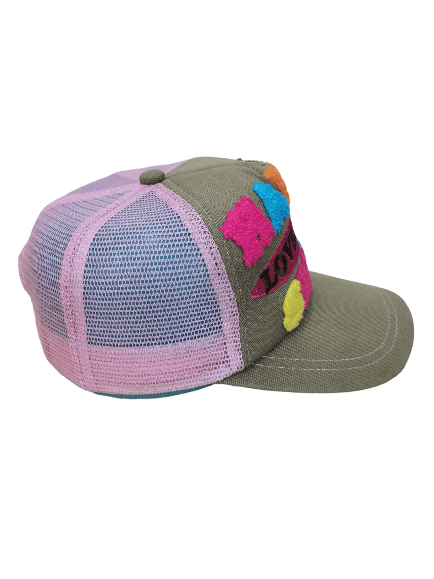 Japanese Brand 🔥4 MONTHS SALE🔥JAPANESE DESIGNER RIP BLUE LOVE & PEACE HAT Size ONE SIZE - 5 Thumbnail