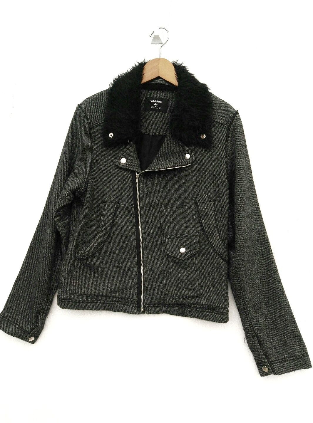 CABANE de ZUCCa × Issey Miyake × Japanese Brand Vintage Cabane de Zucca Mods Indie Women Punk Jacket Sweater Size M / US 6-8 / IT 42-44 - 1 Thumbnail