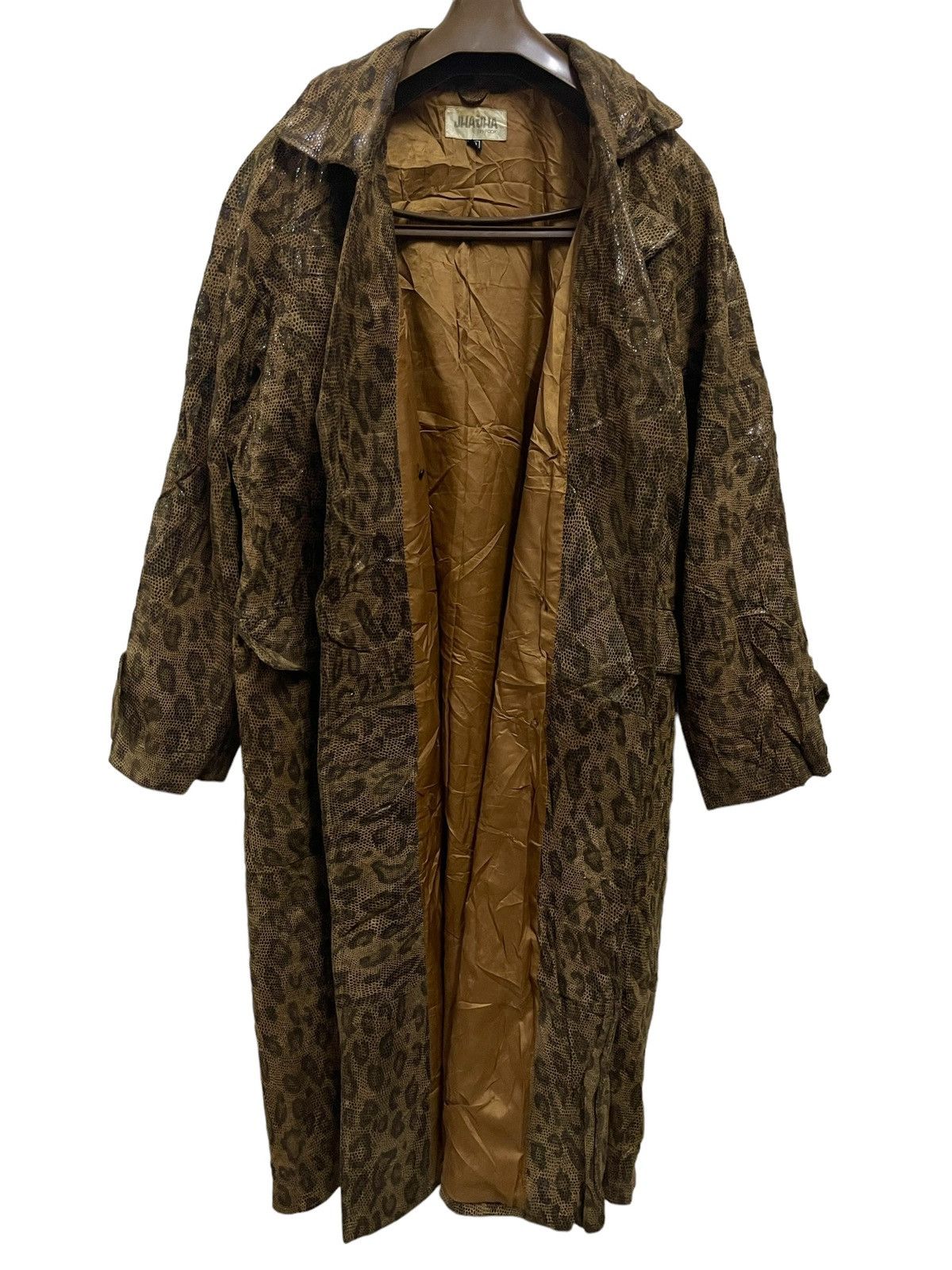 Vintage Vintage Leopard Leather Trench Coat Jha-Jha by Fook Designer Size US M / EU 48-50 / 2 - 5 Thumbnail