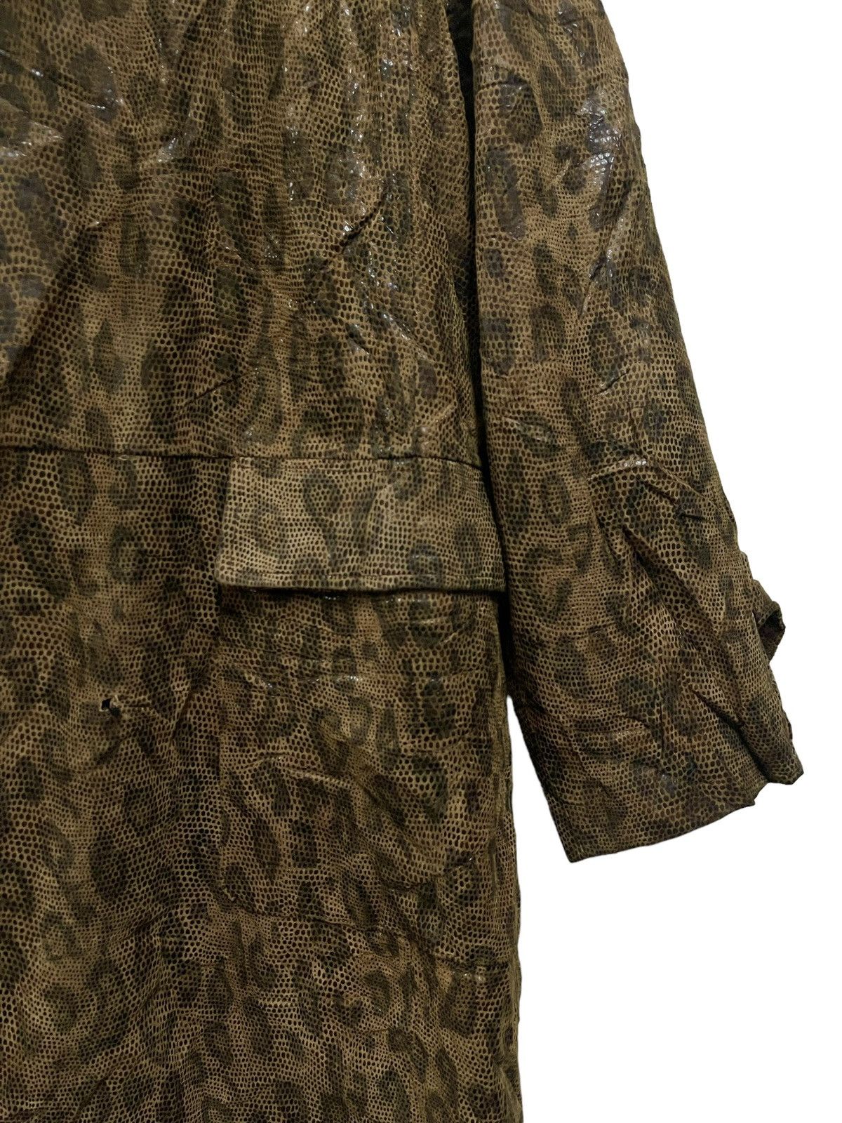 Vintage Vintage Leopard Leather Trench Coat Jha-Jha by Fook Designer Size US M / EU 48-50 / 2 - 8 Thumbnail