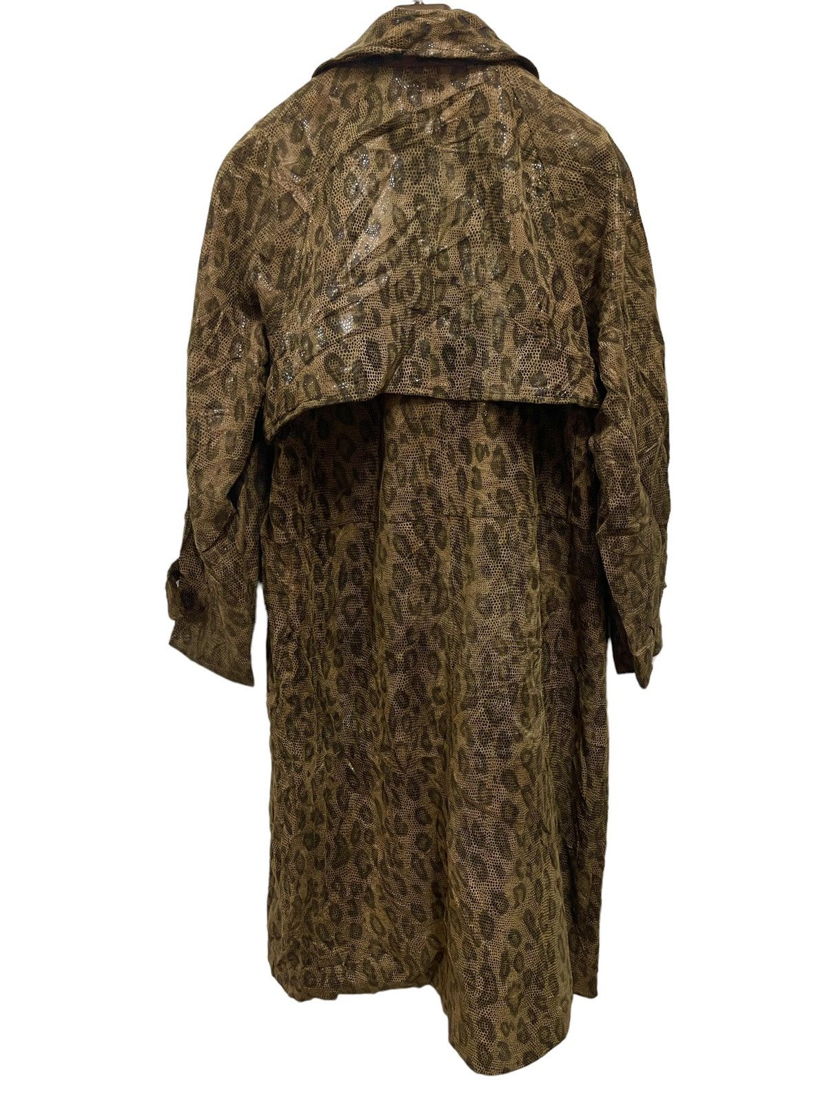 Vintage Vintage Leopard Leather Trench Coat Jha-Jha by Fook Designer Size US M / EU 48-50 / 2 - 4 Thumbnail