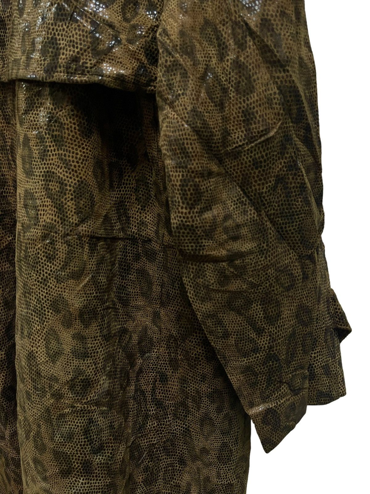 Vintage Vintage Leopard Leather Trench Coat Jha-Jha by Fook Designer Size US M / EU 48-50 / 2 - 12 Thumbnail