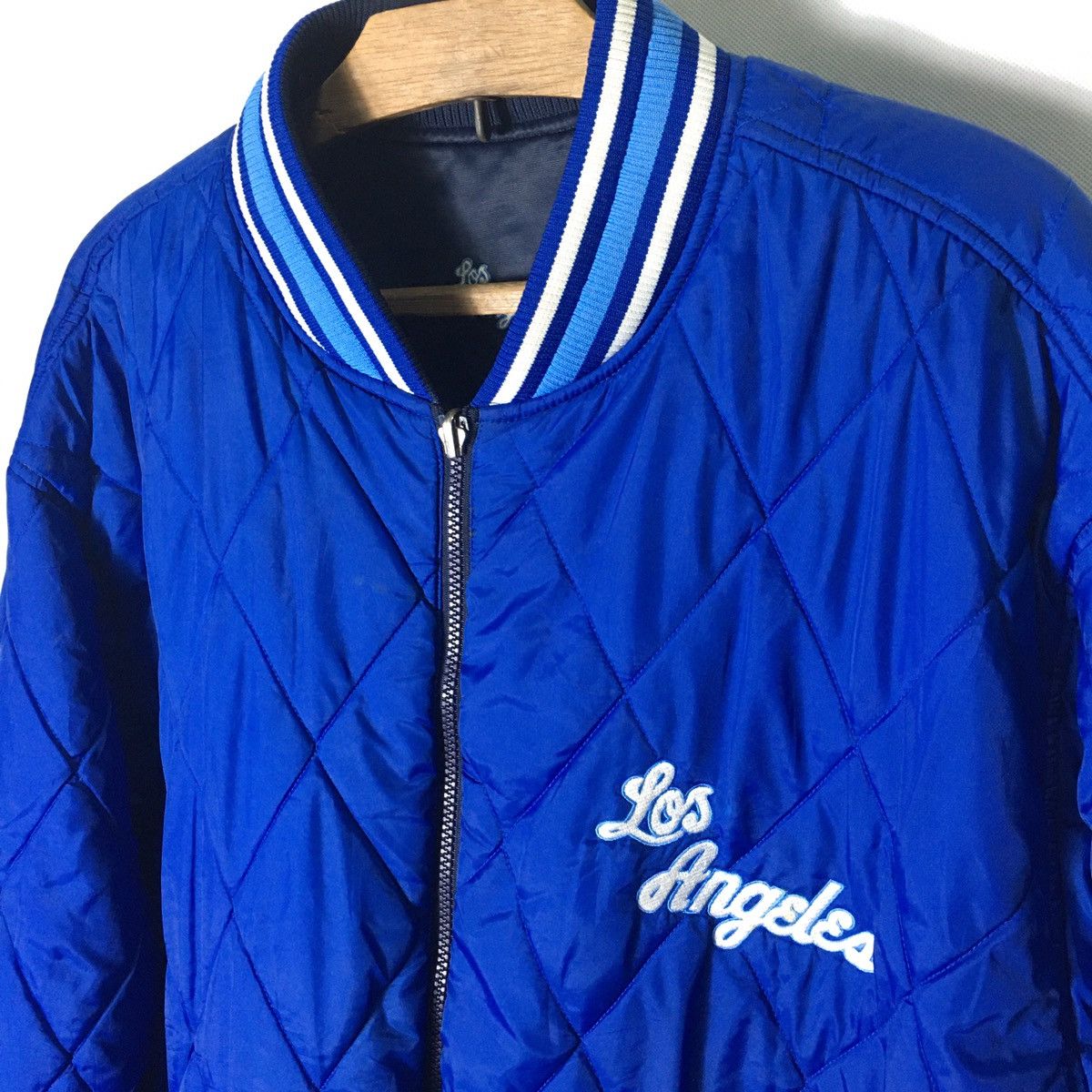 NBA × Vintage Vintage LA Lakers Reversible Bomber Flight Kobe Jacket Size US XXL / EU 58 / 5 - 8 Thumbnail