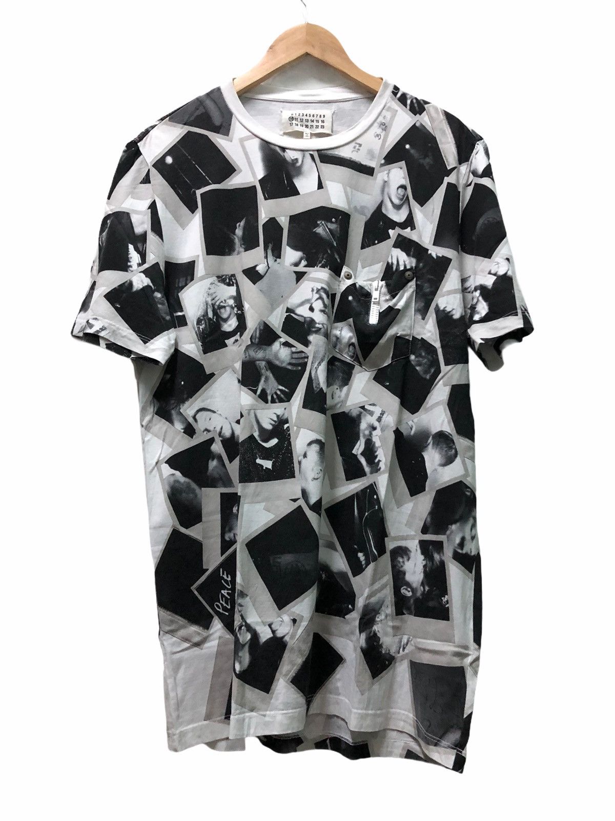 Maison Margiela MAISON MARGIELA POLAROID AND PEACE, JOY TEE FULLPRINT Size US M / EU 48-50 / 2 - 1 Thumbnail