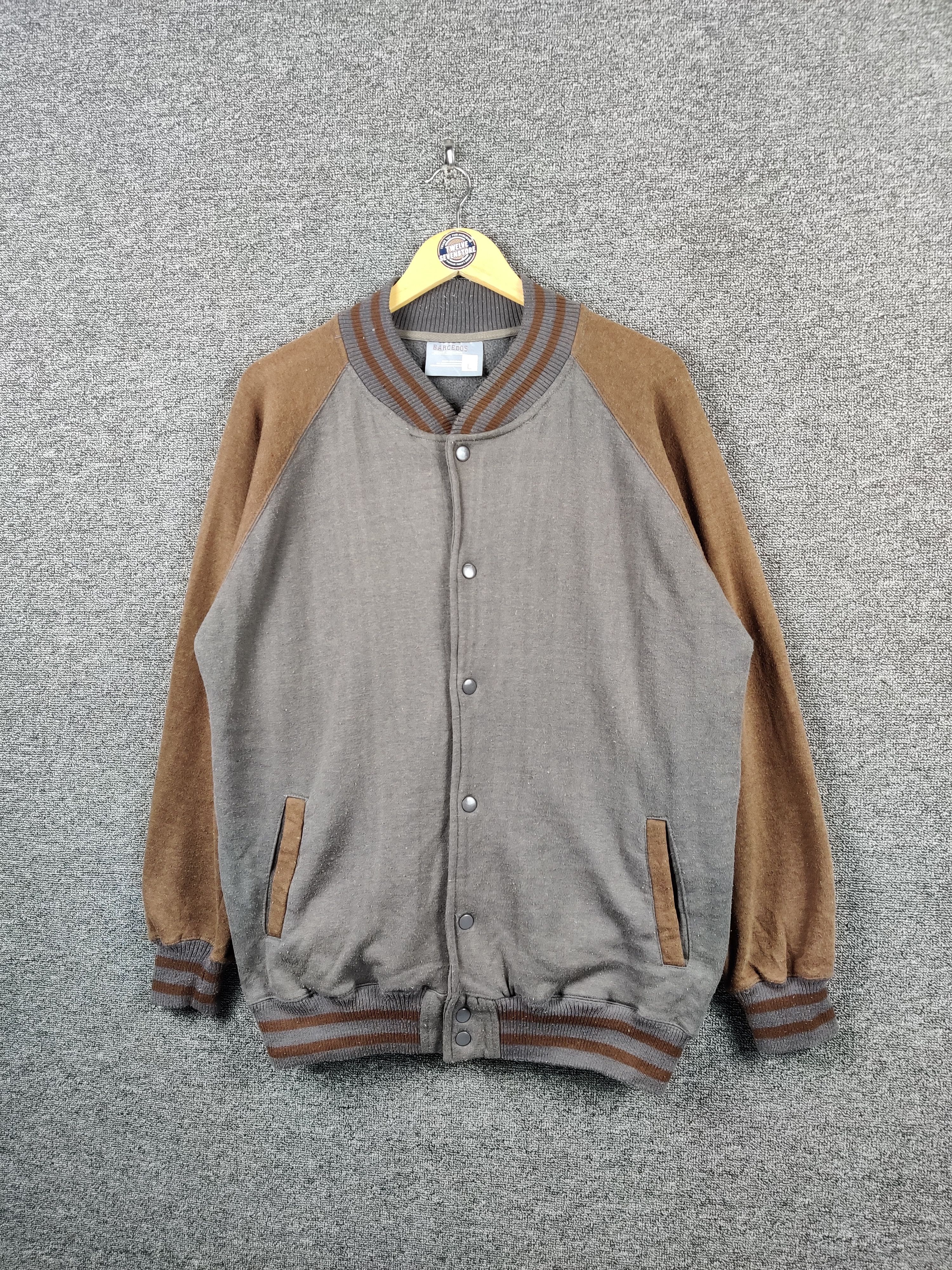Japanese Brand Barcedos Plain Sweater Jacket Snap Button Size US L / EU 52-54 / 3 - 2 Thumbnail